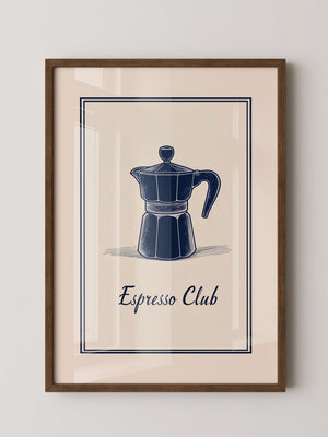 Espressokanne Vintage Zeichnung