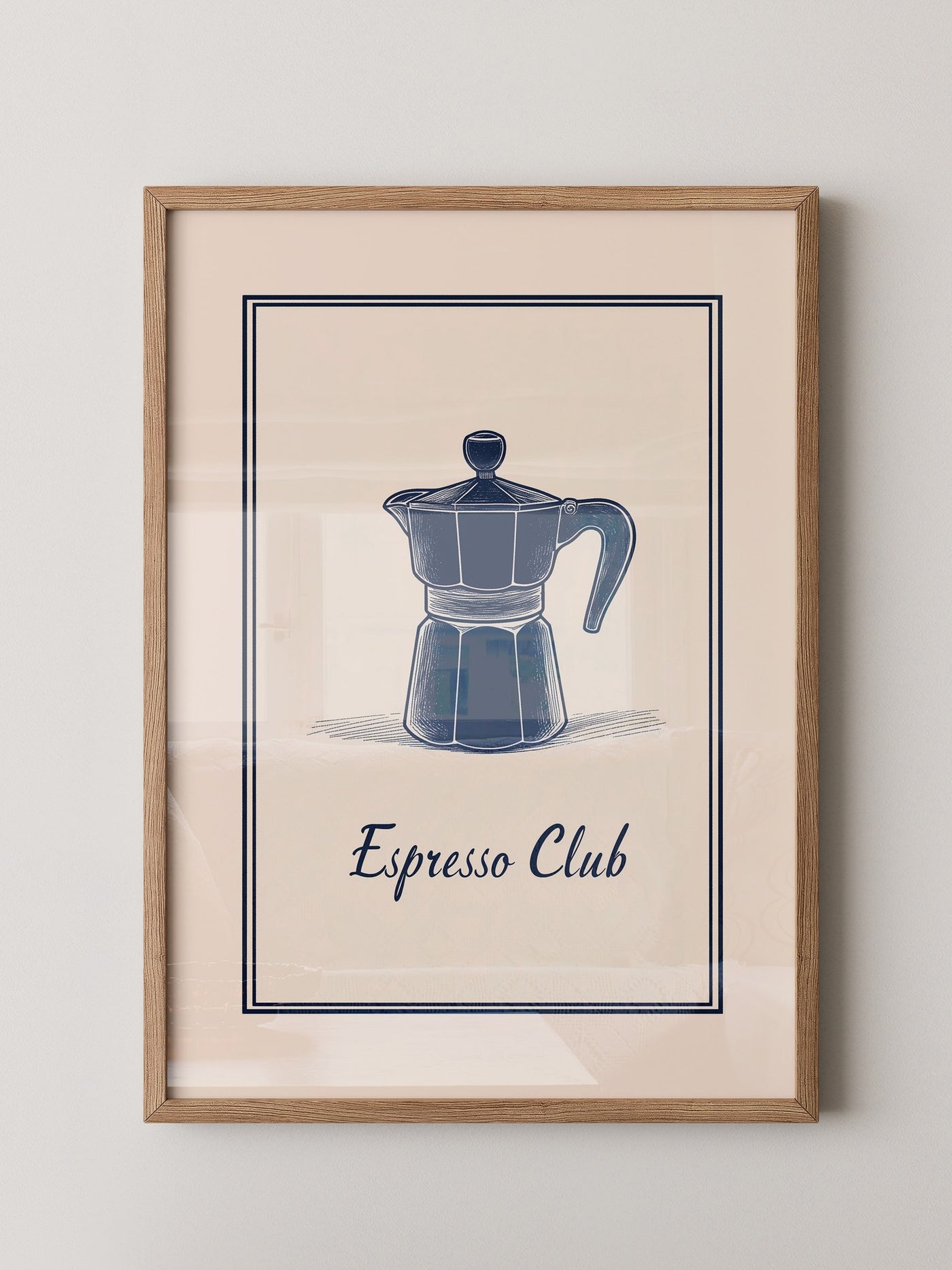 Espressokanne Vintage Zeichnung