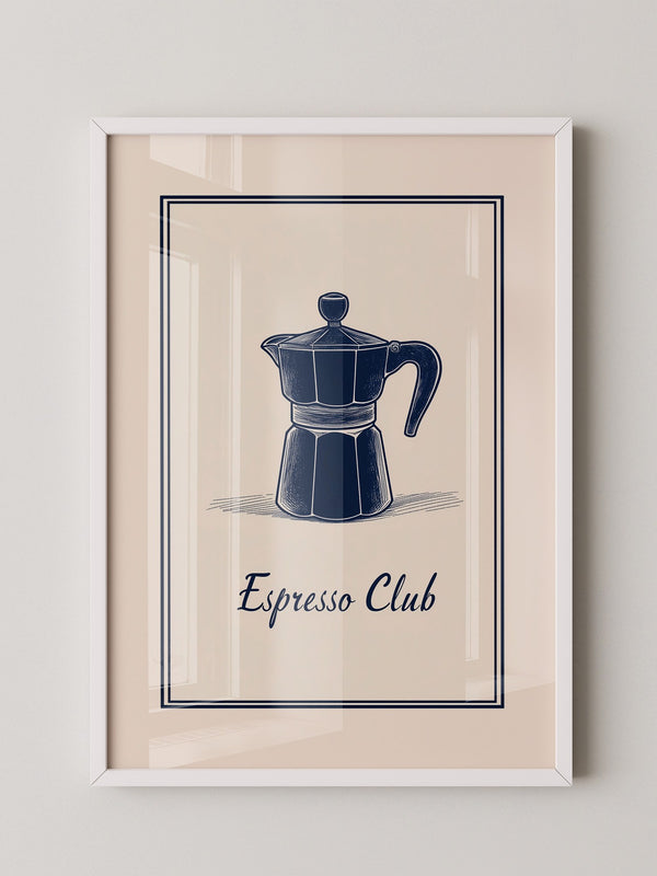 Espressokanne Vintage Zeichnung