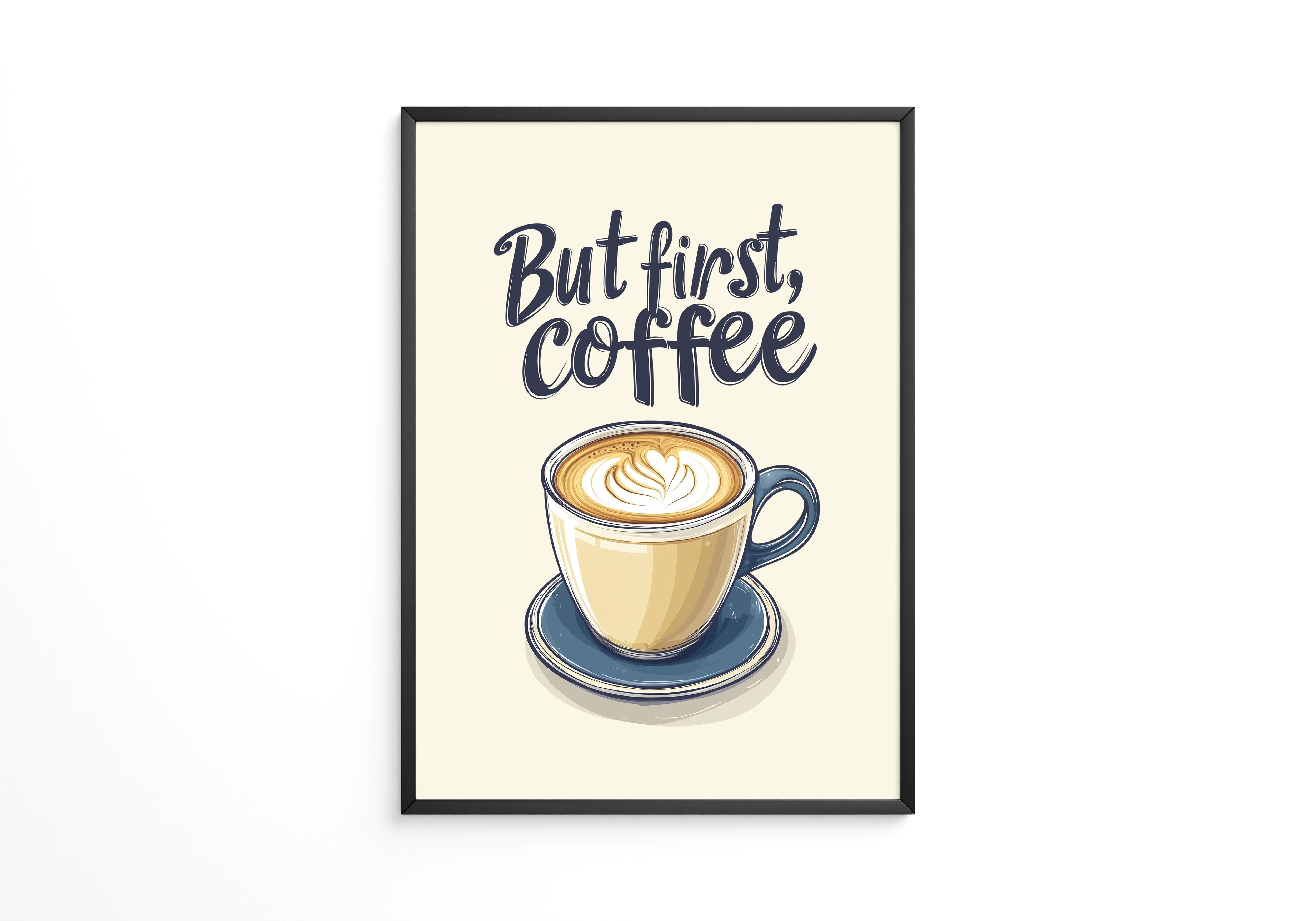 Kaffeetasse Illustration Vintage-Stil