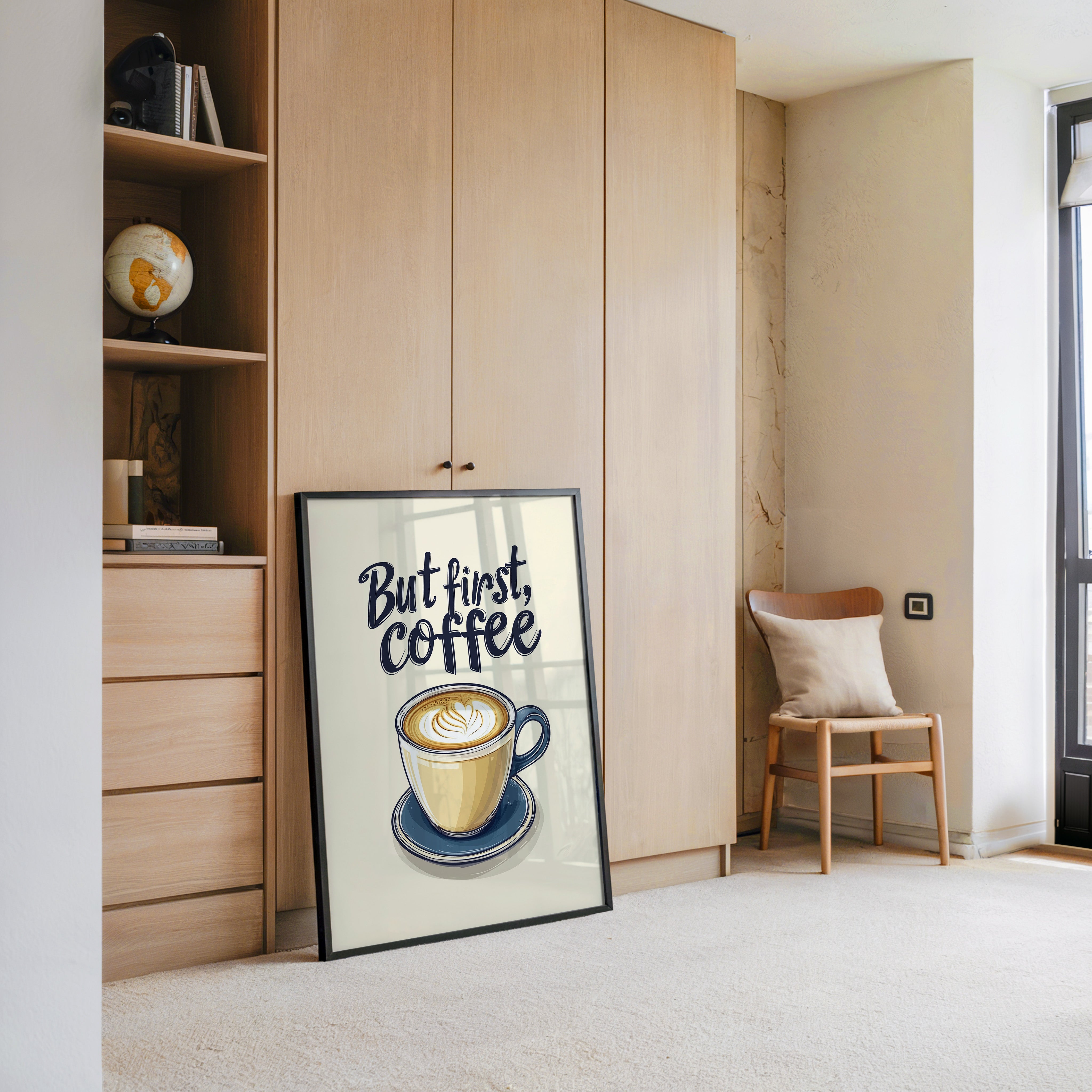 Kaffeetasse Illustration Vintage-Stil