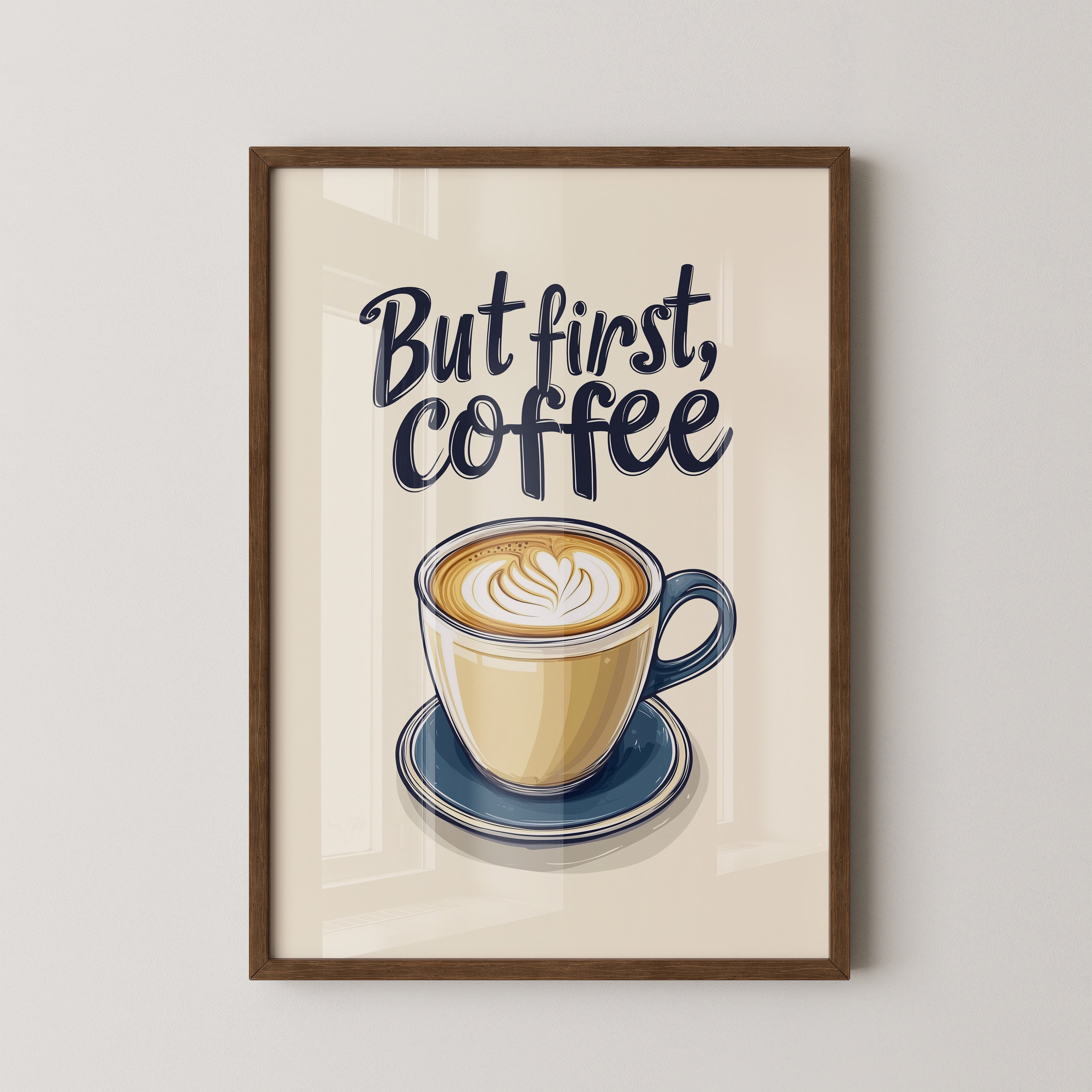 Kaffeetasse Illustration Vintage-Stil