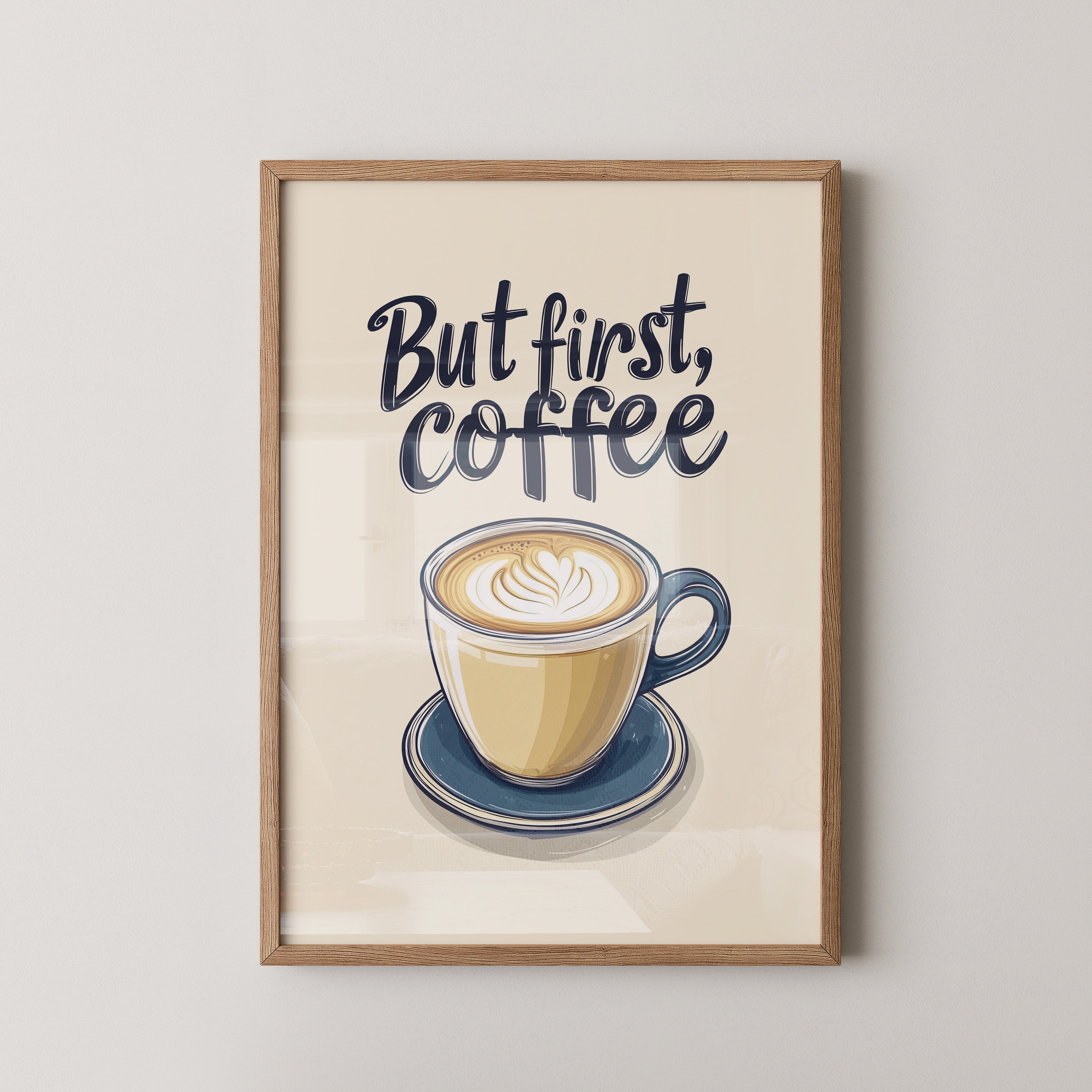 Kaffeetasse Illustration Vintage-Stil