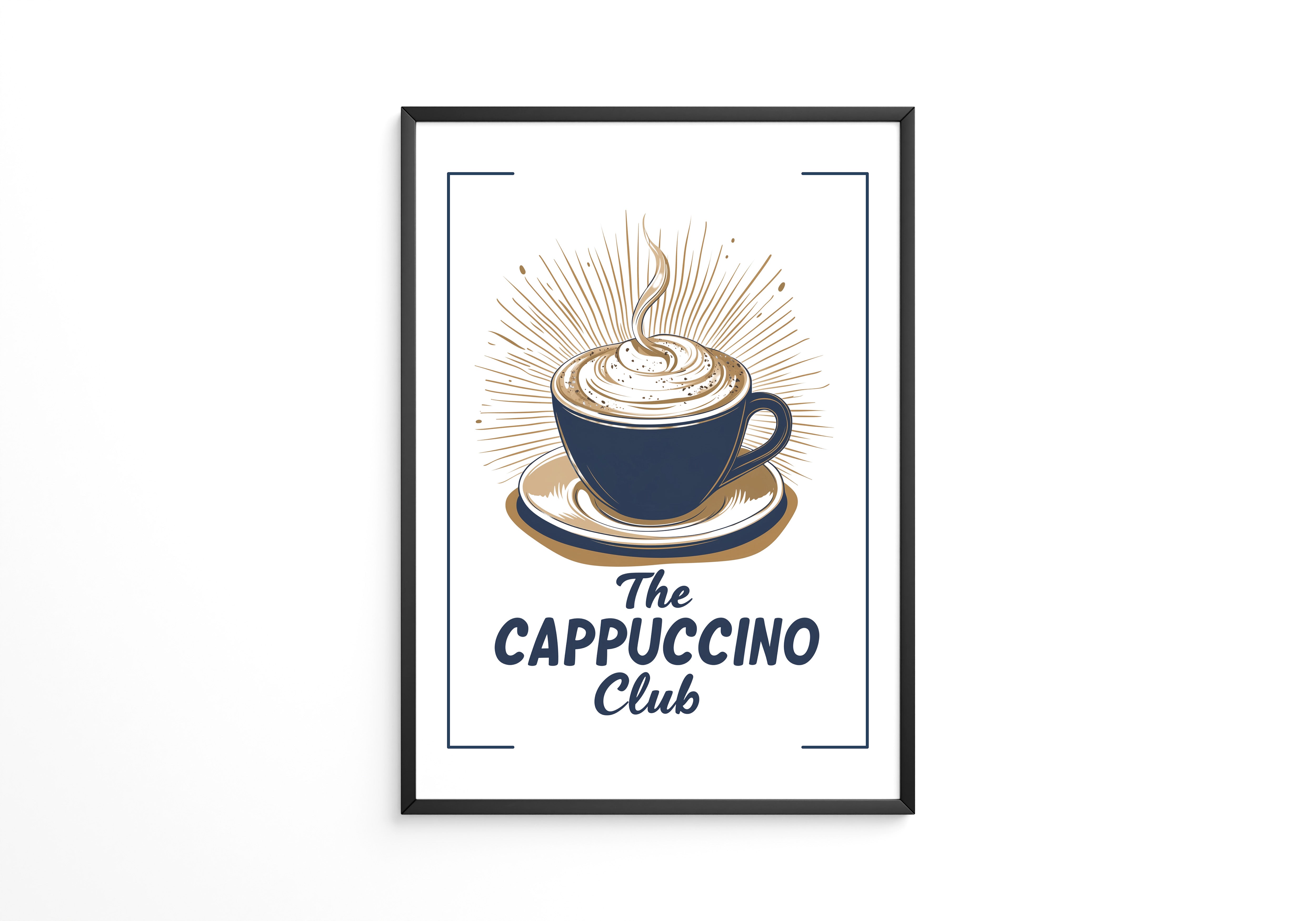 Cappuccino Tasse retro Grafik