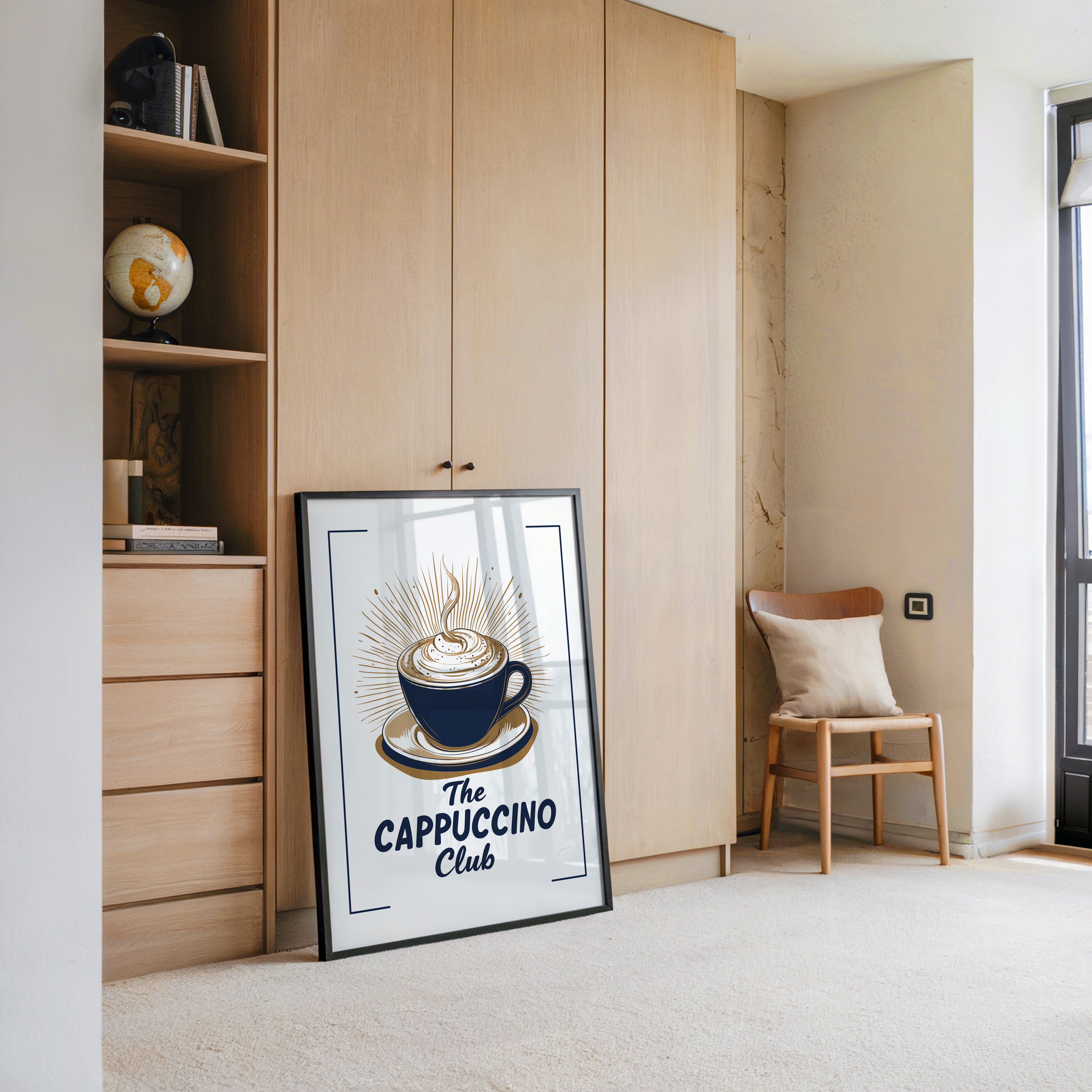 Cappuccino Tasse retro Grafik