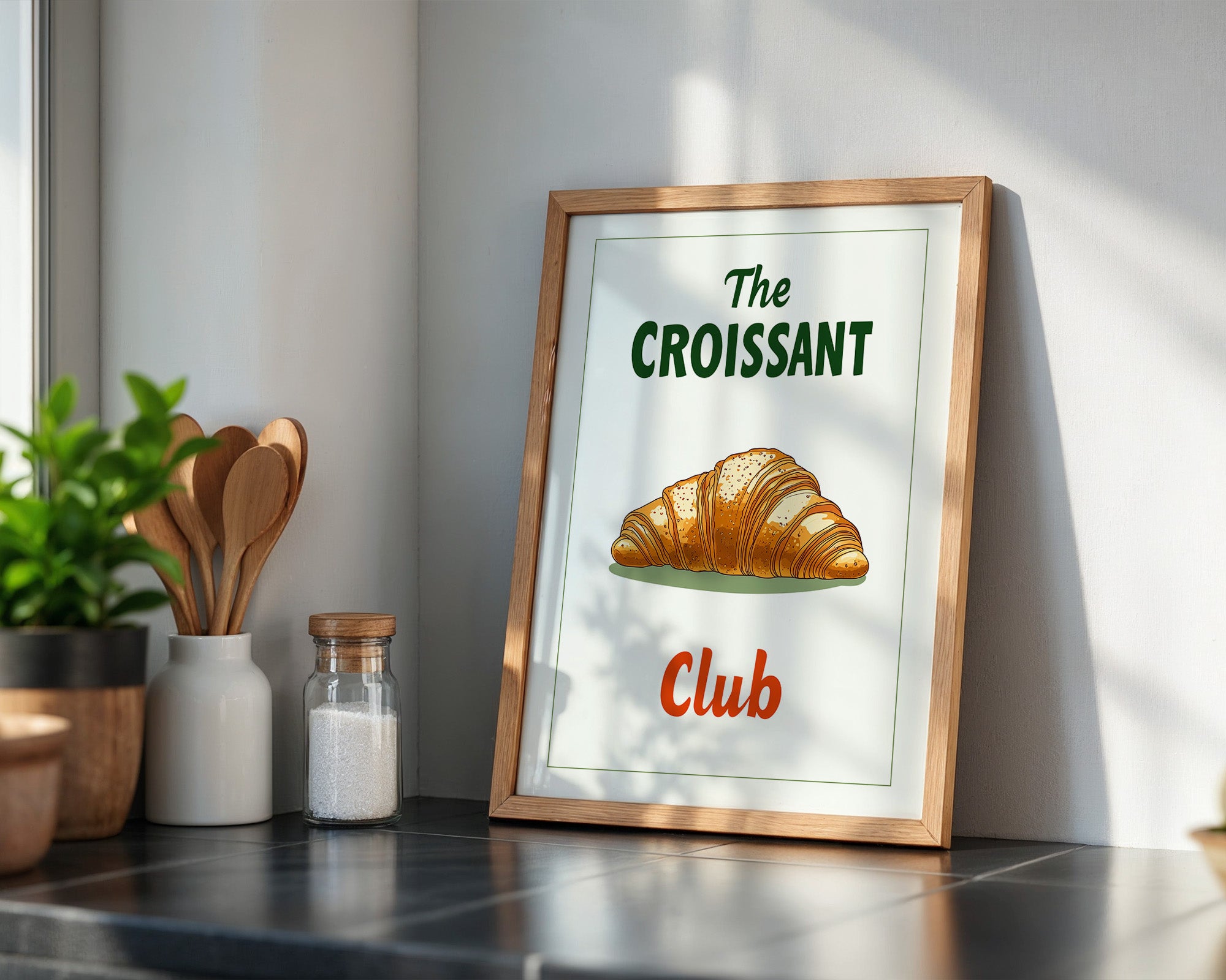 Croissant rustikal Grafik