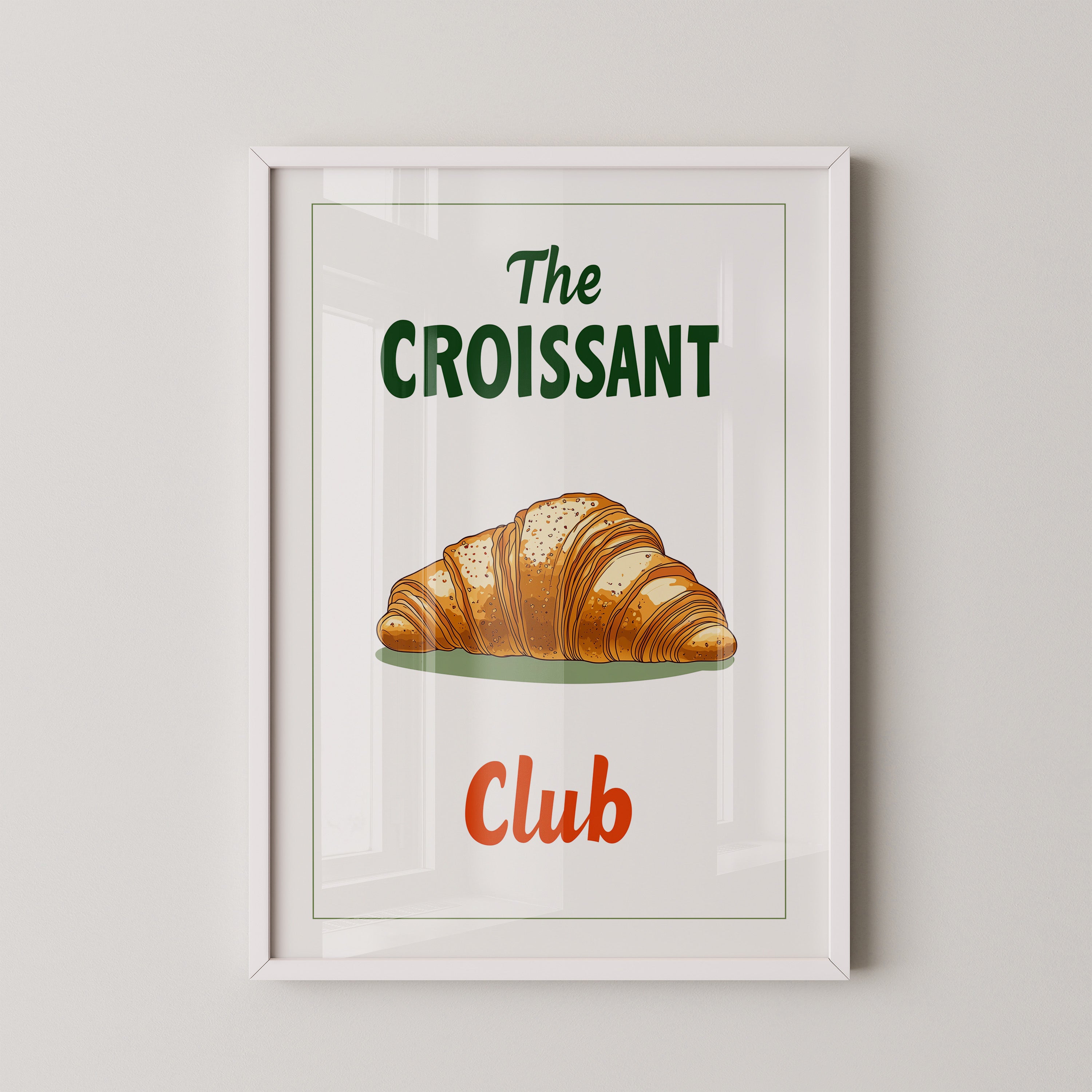 Croissant rustikal Grafik