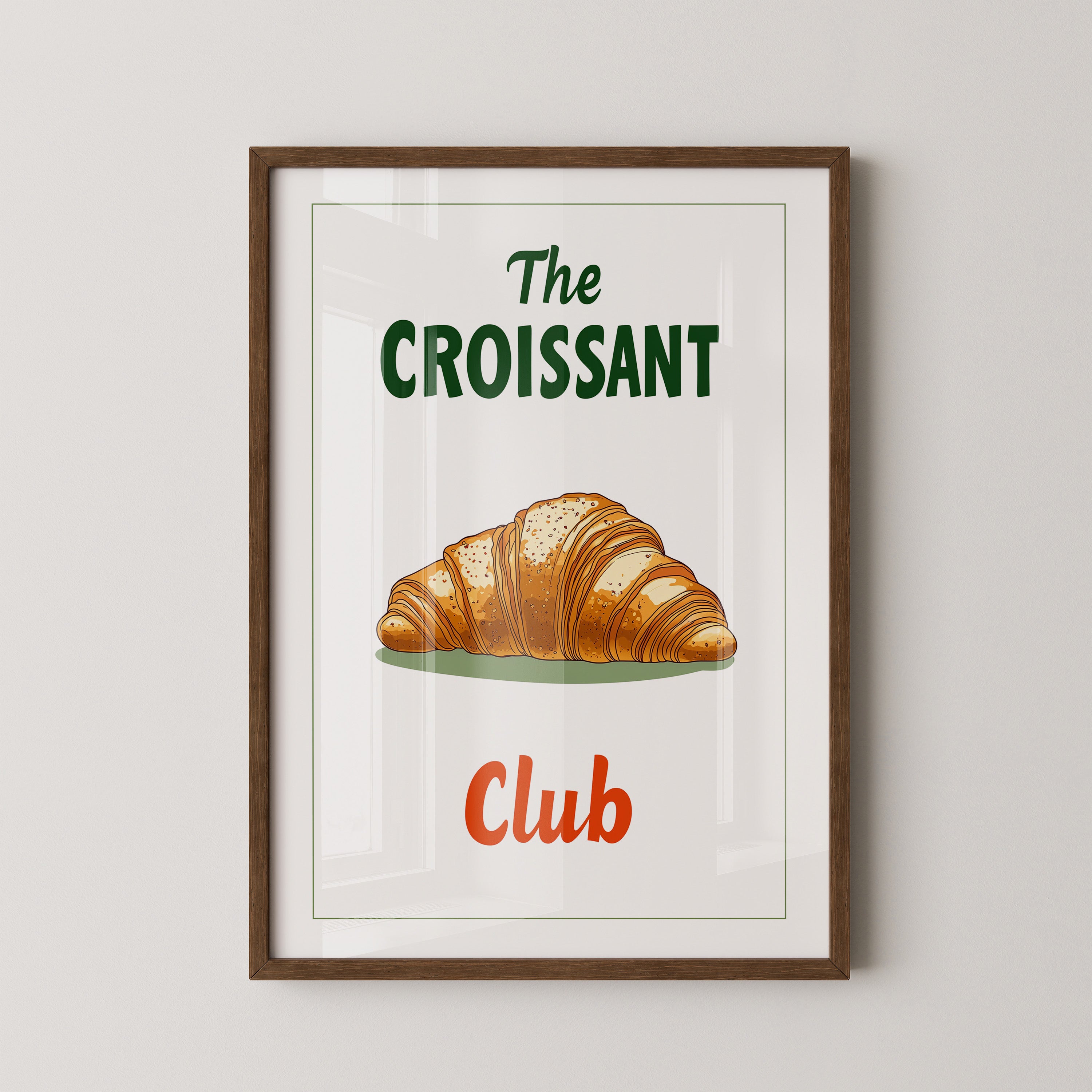 Croissant rustikal Grafik