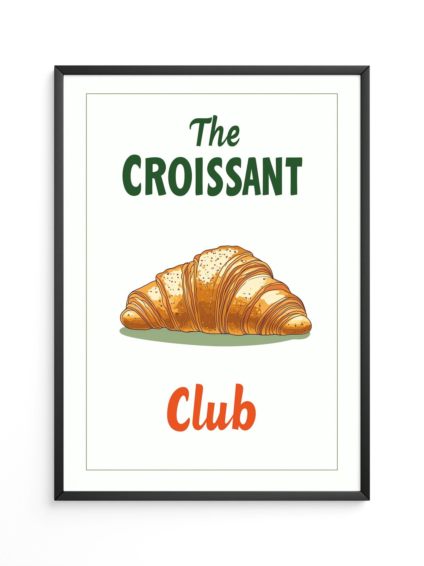 Croissant rustikal Grafik