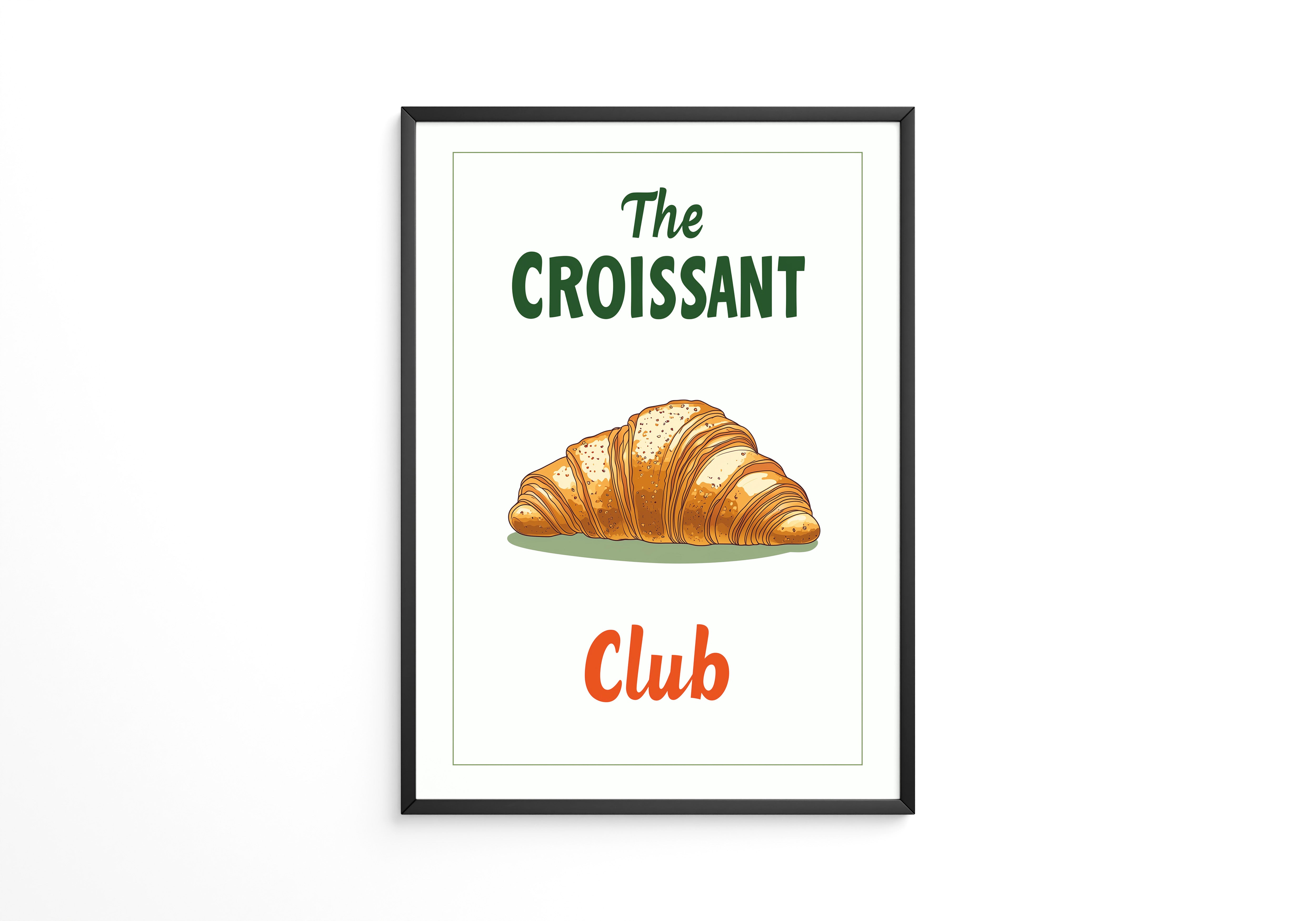 Croissant rustikal Grafik