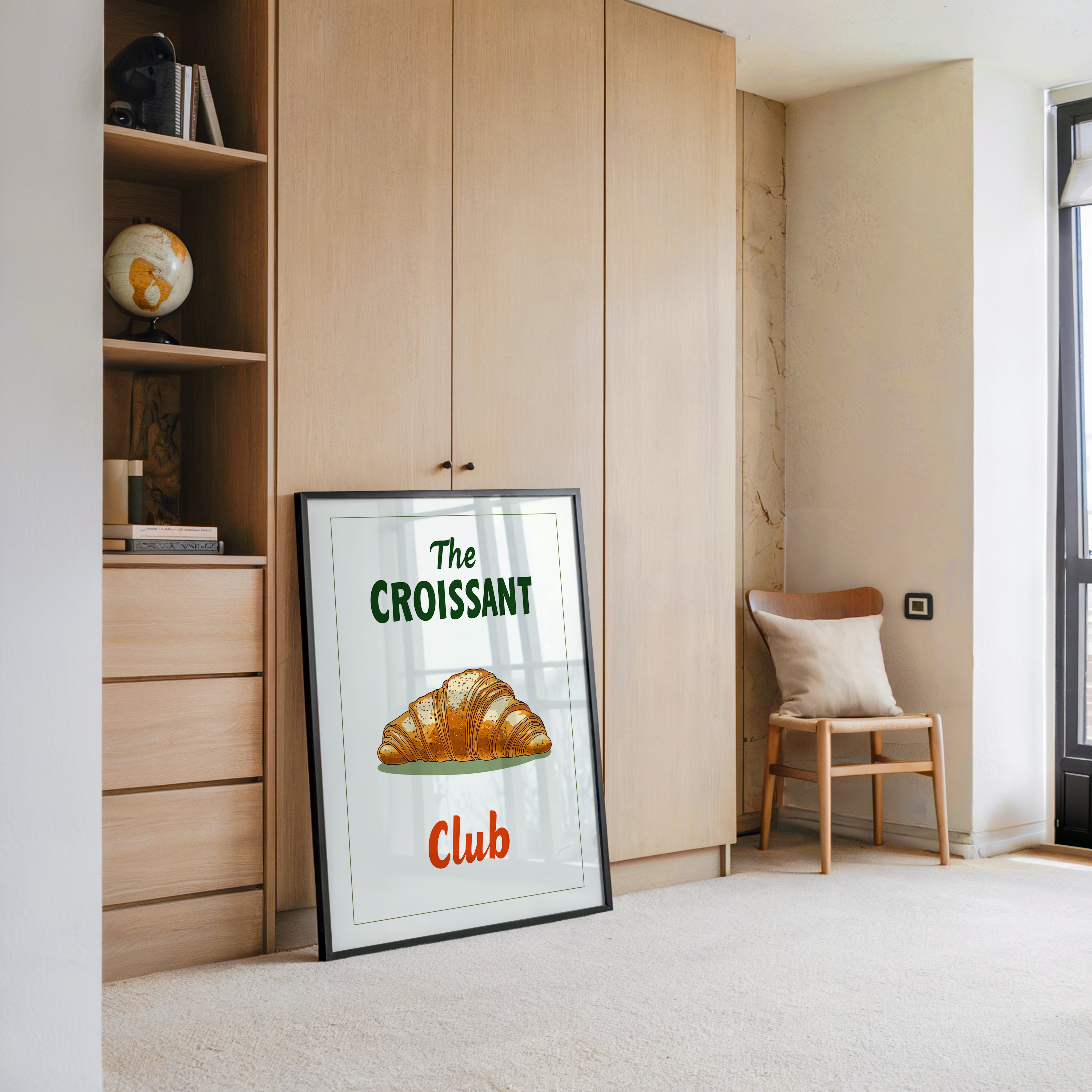 Croissant rustikal Grafik