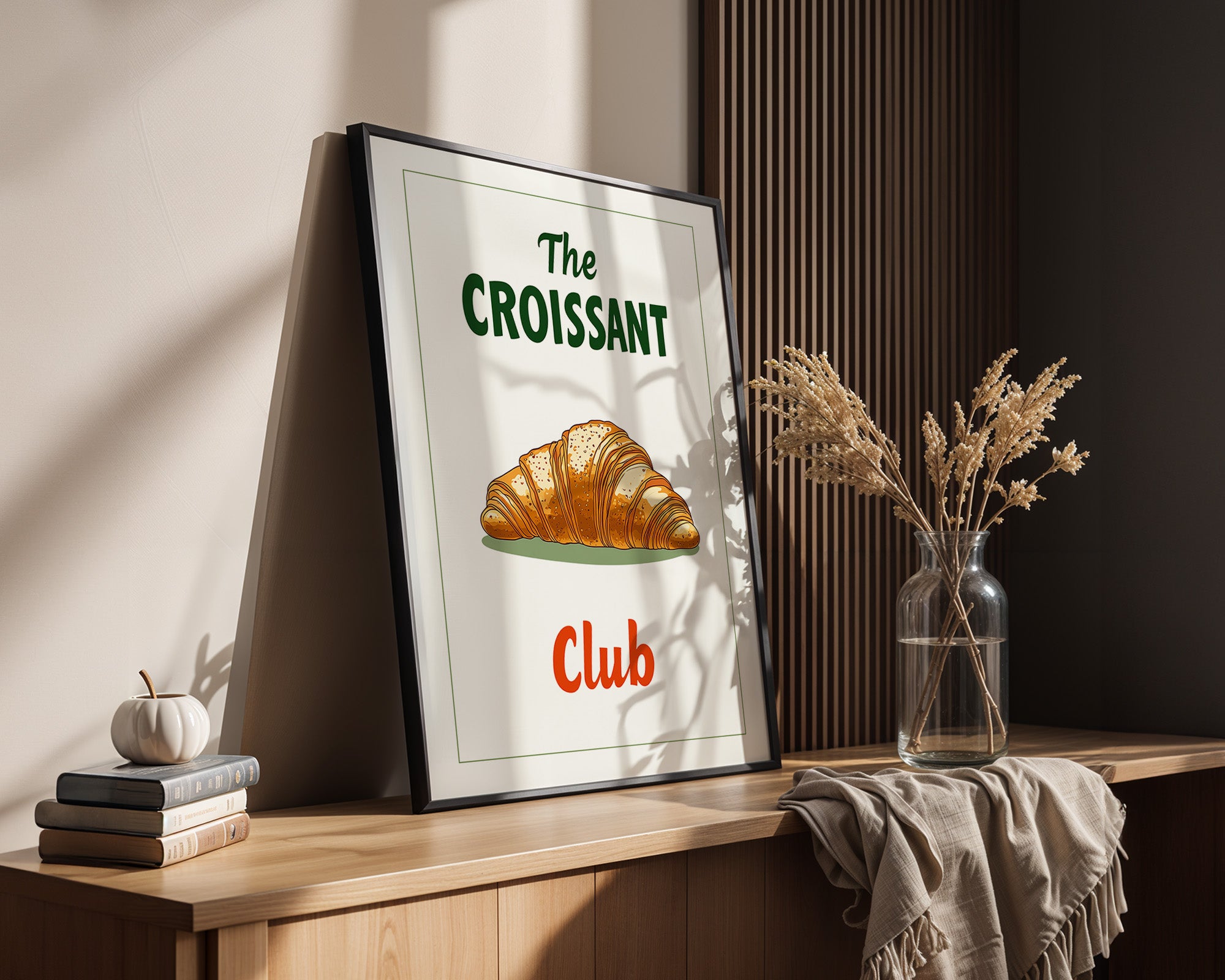 Croissant rustikal Grafik