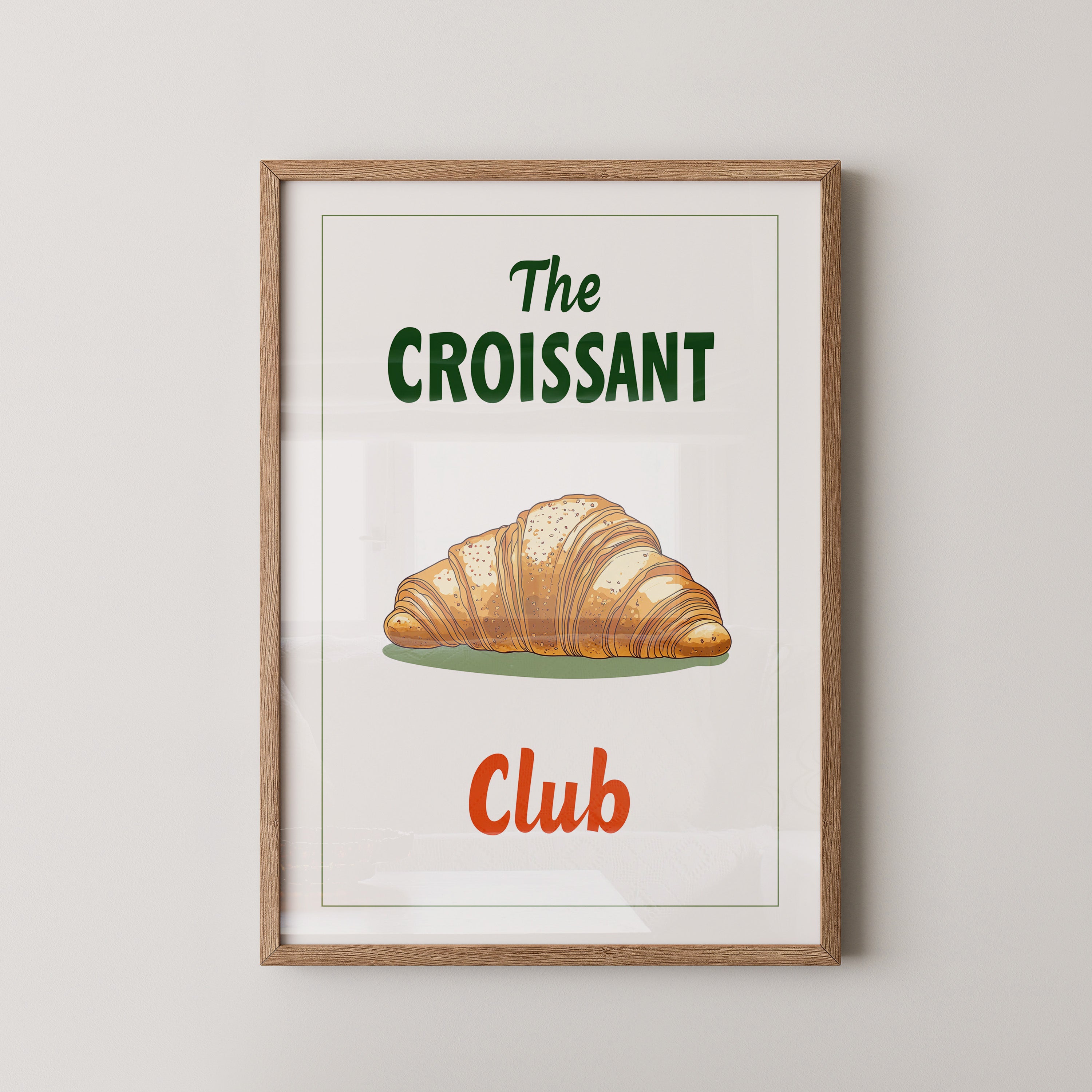 Croissant rustikal Grafik