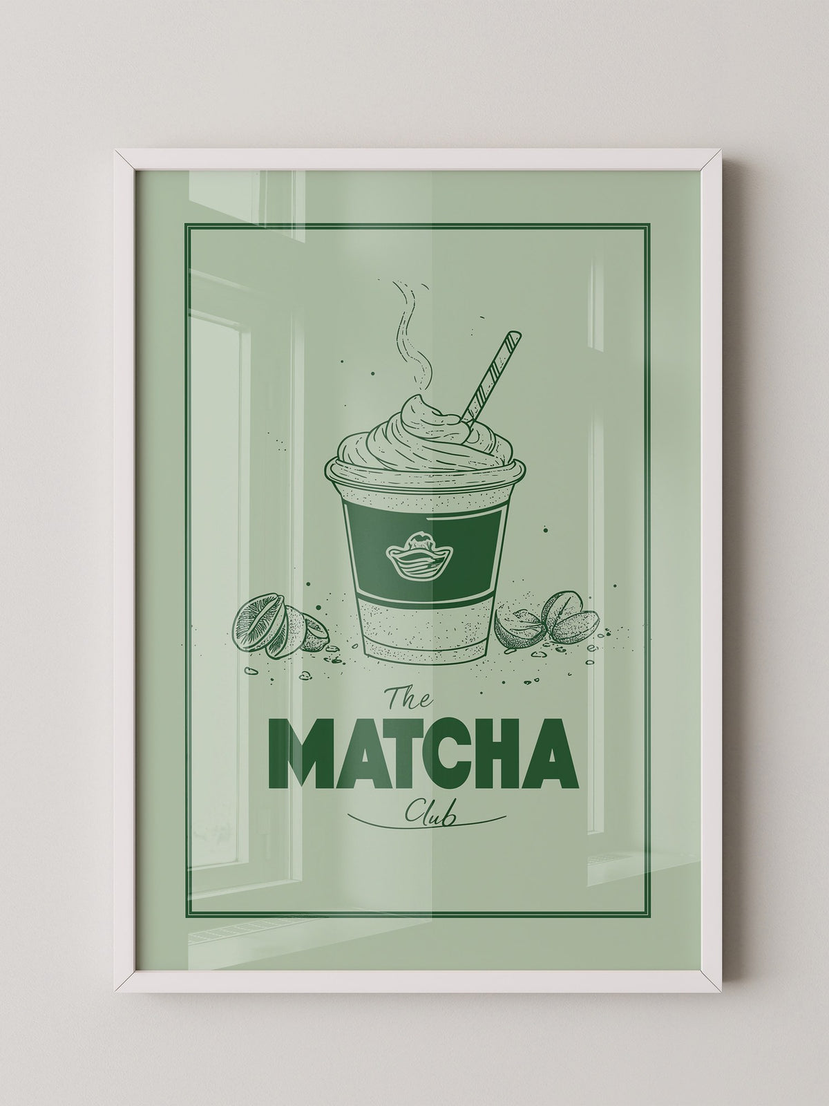 Matcha Becher retrogrün