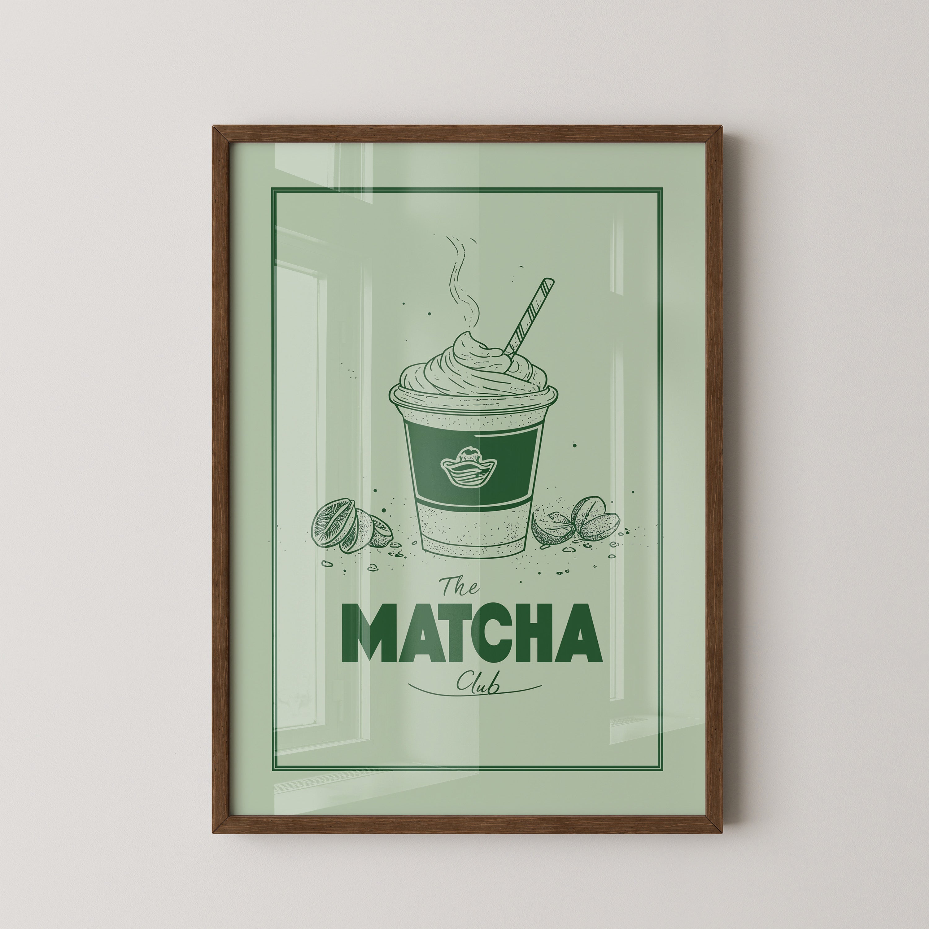 Matcha Becher retrogrün