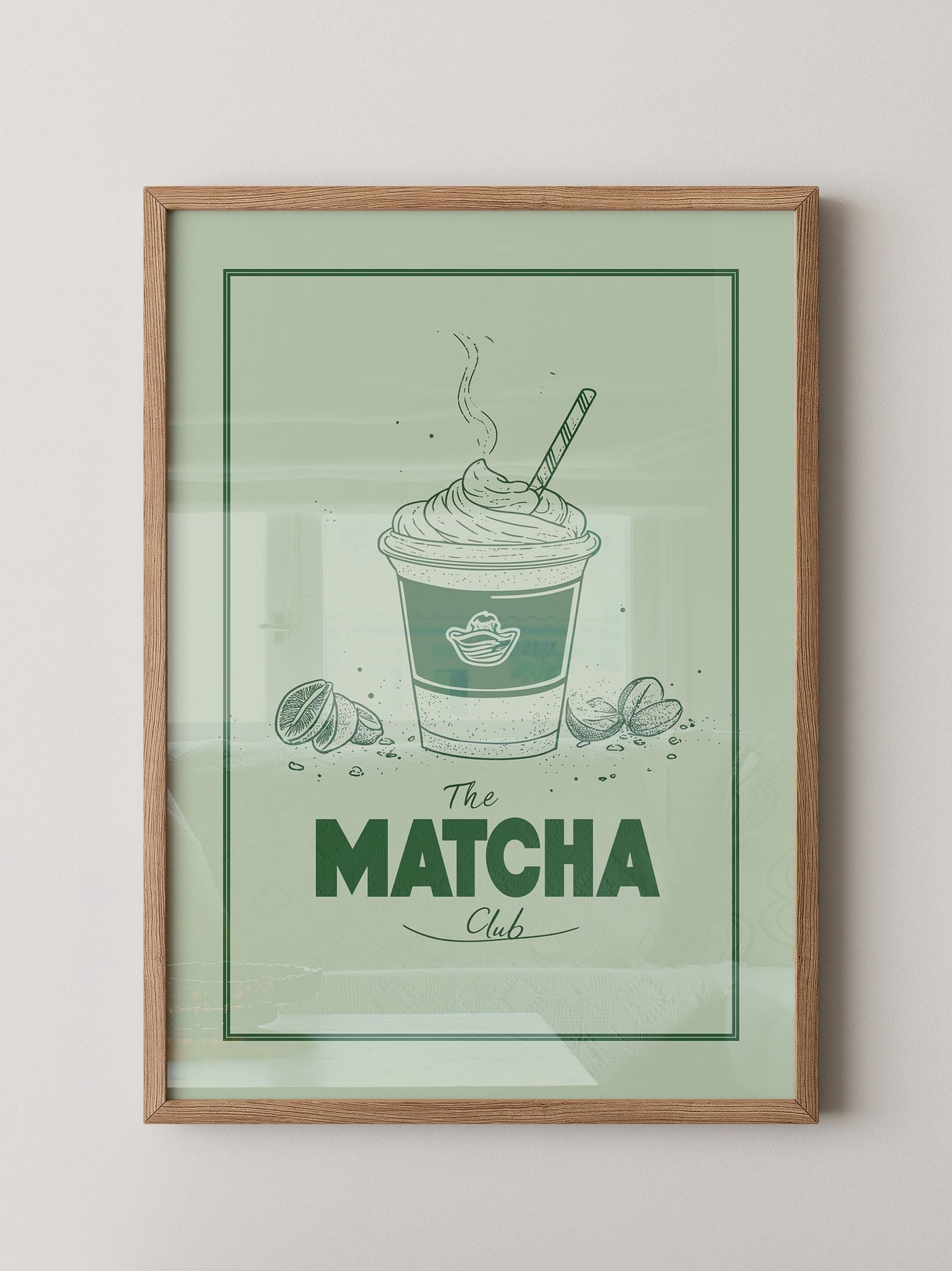 Matcha Becher retrogrün