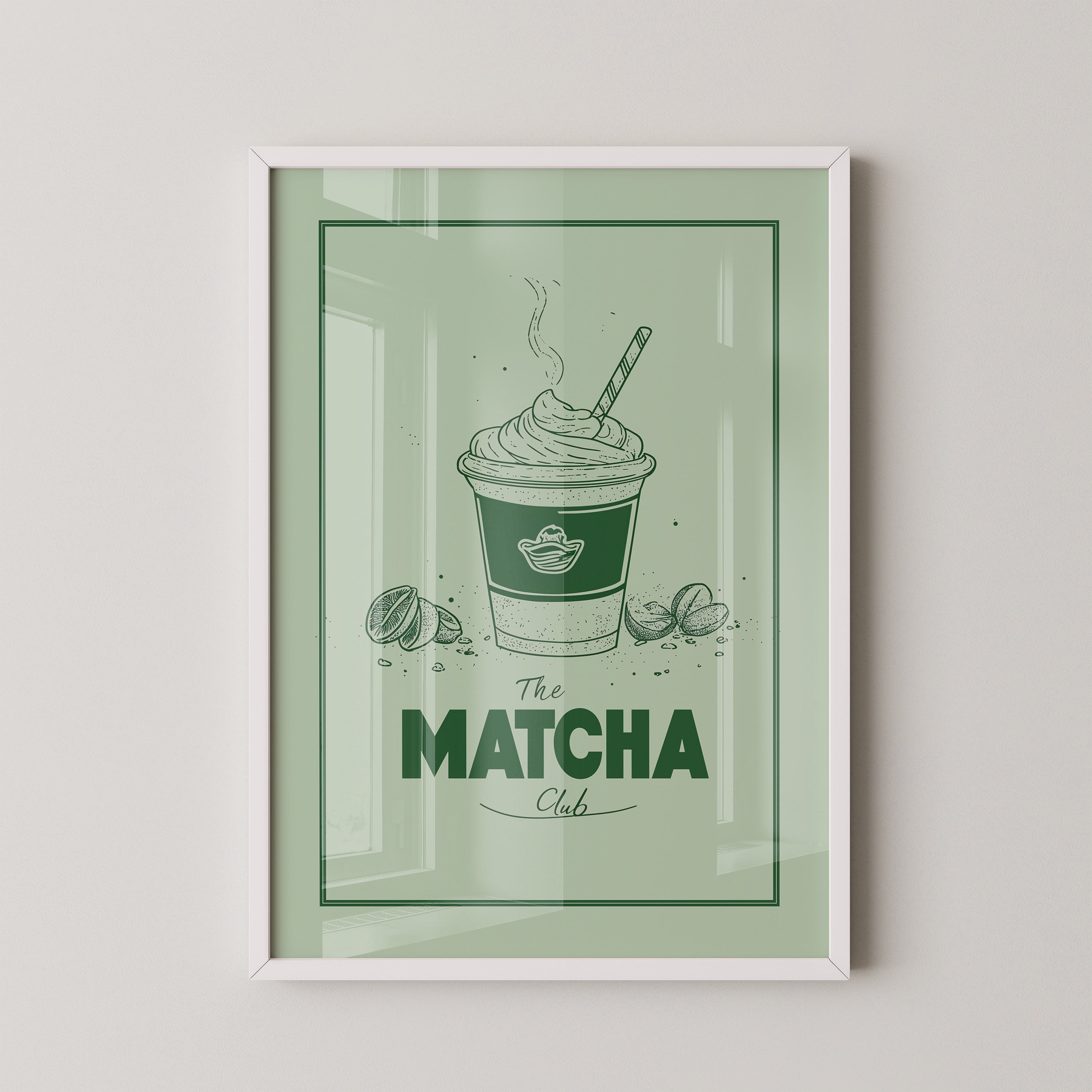 Matcha Becher retrogrün
