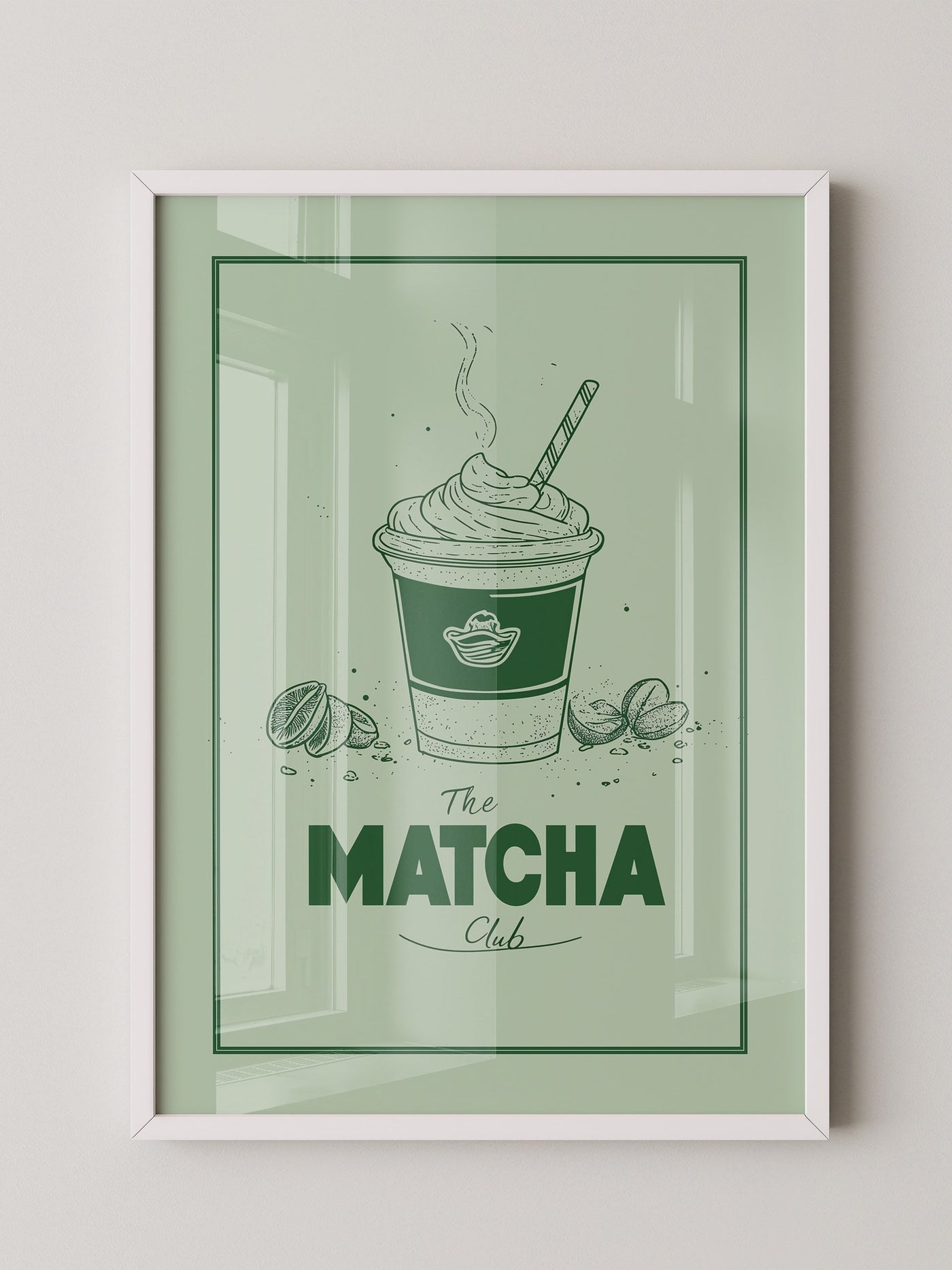 Matcha Becher retrogrün