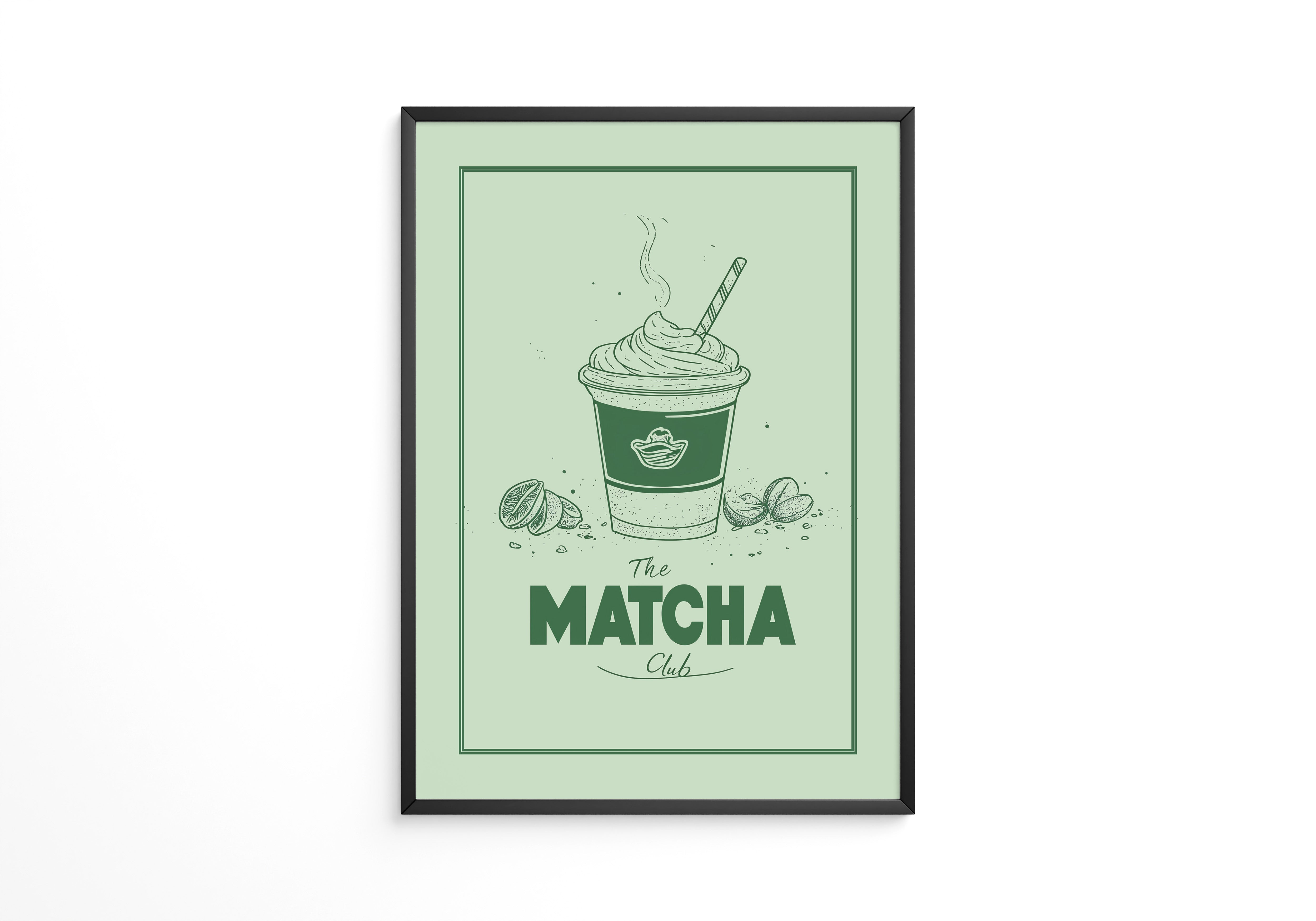 Matcha Becher retrogrün