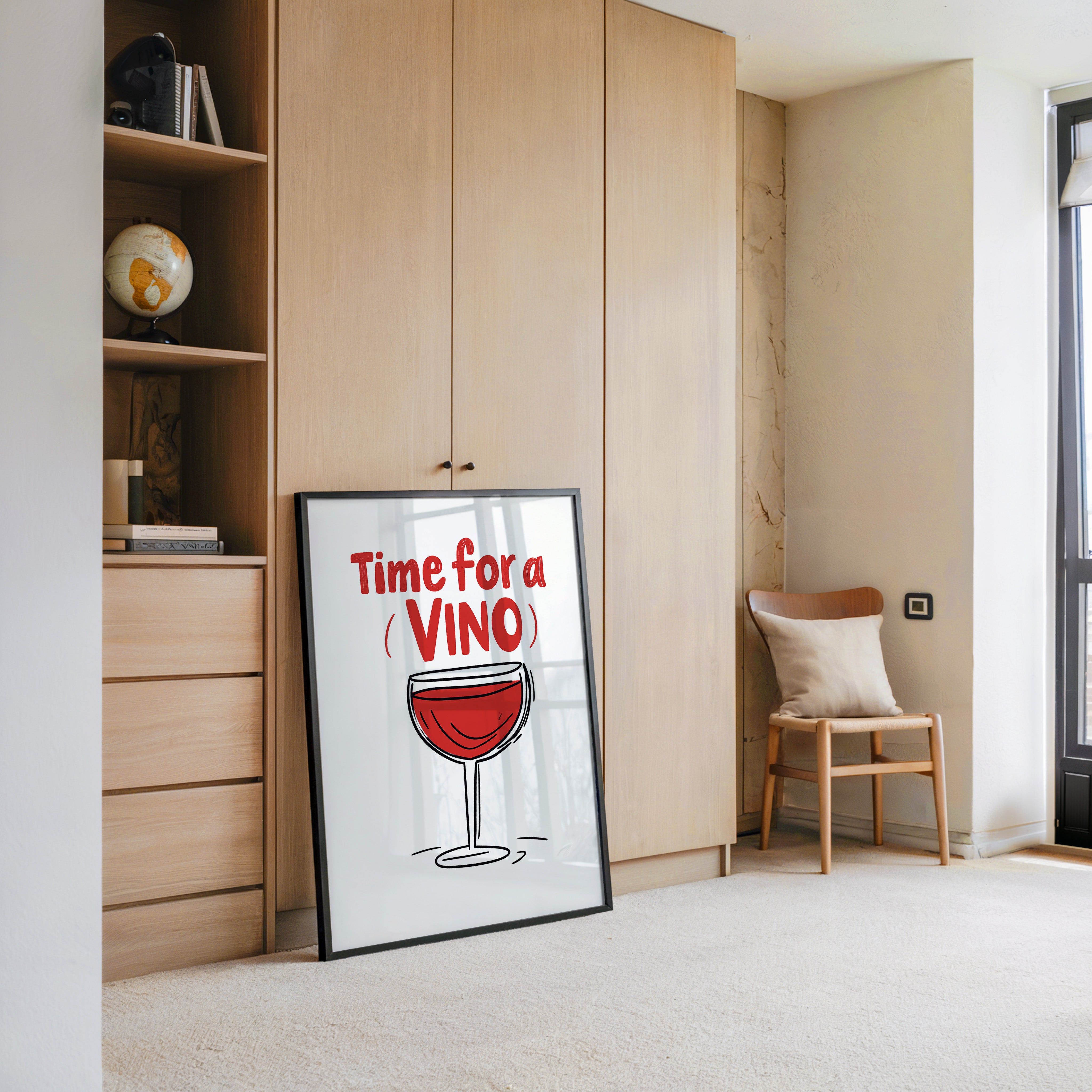 Weinglas Rot Vintage-Stil