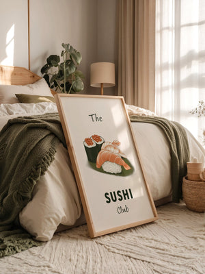 Sushi Komposition Retro Look