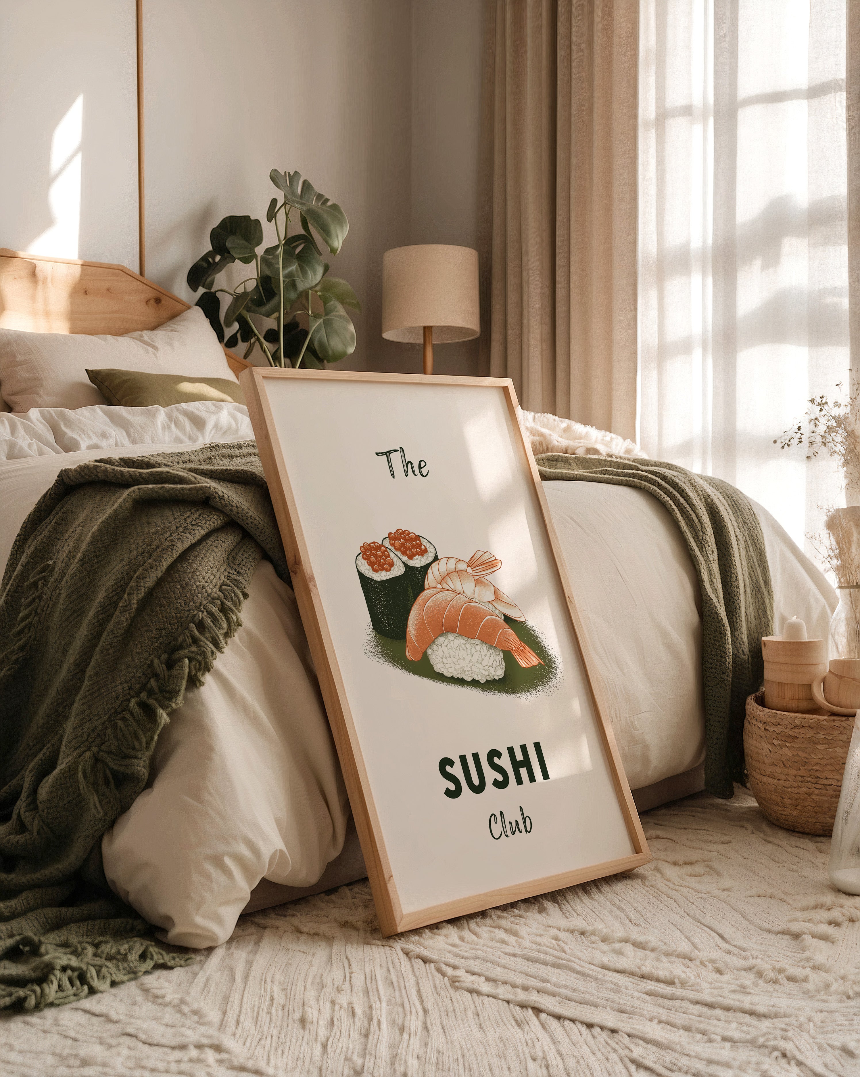 Sushi Komposition Retro Look