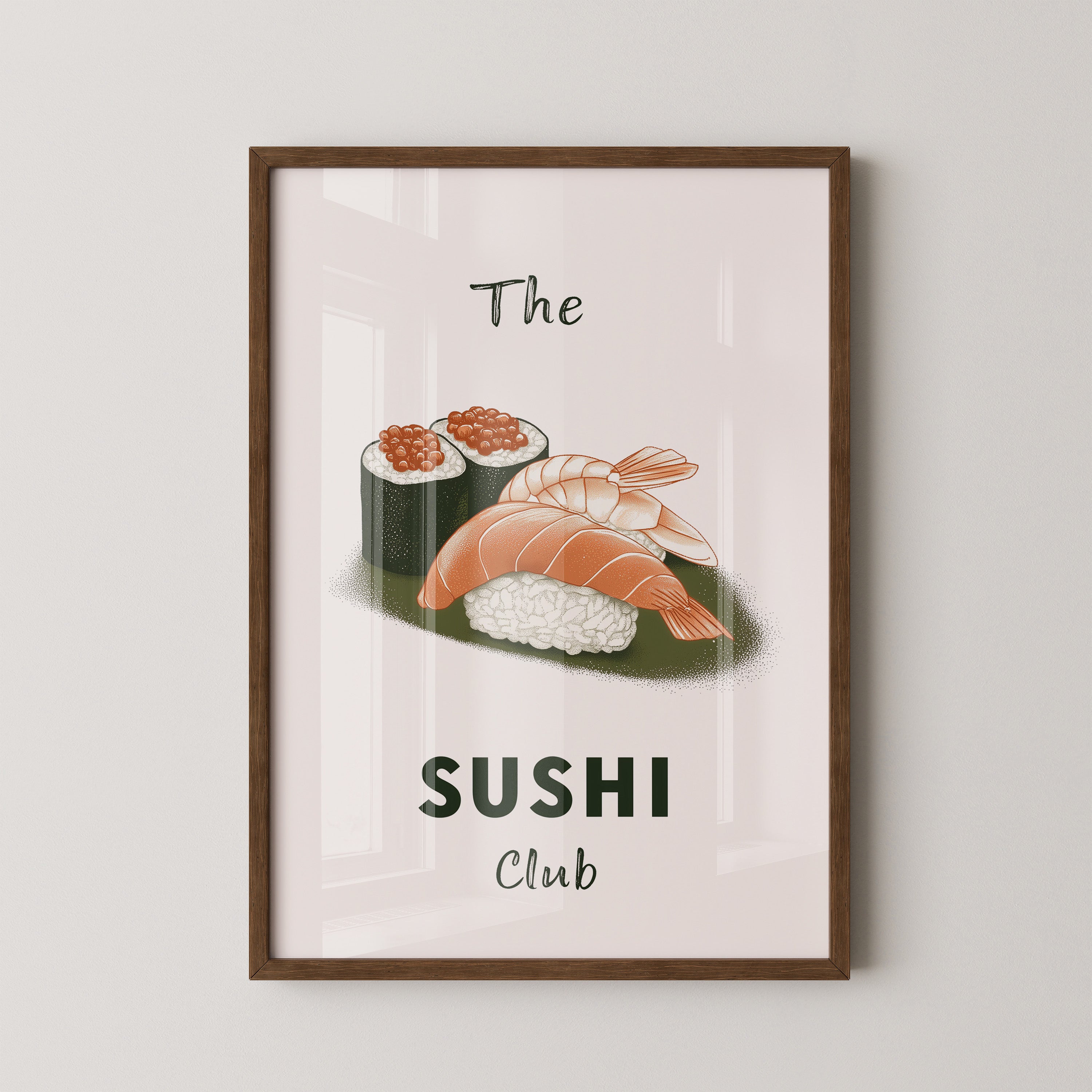 Sushi Komposition Retro Look