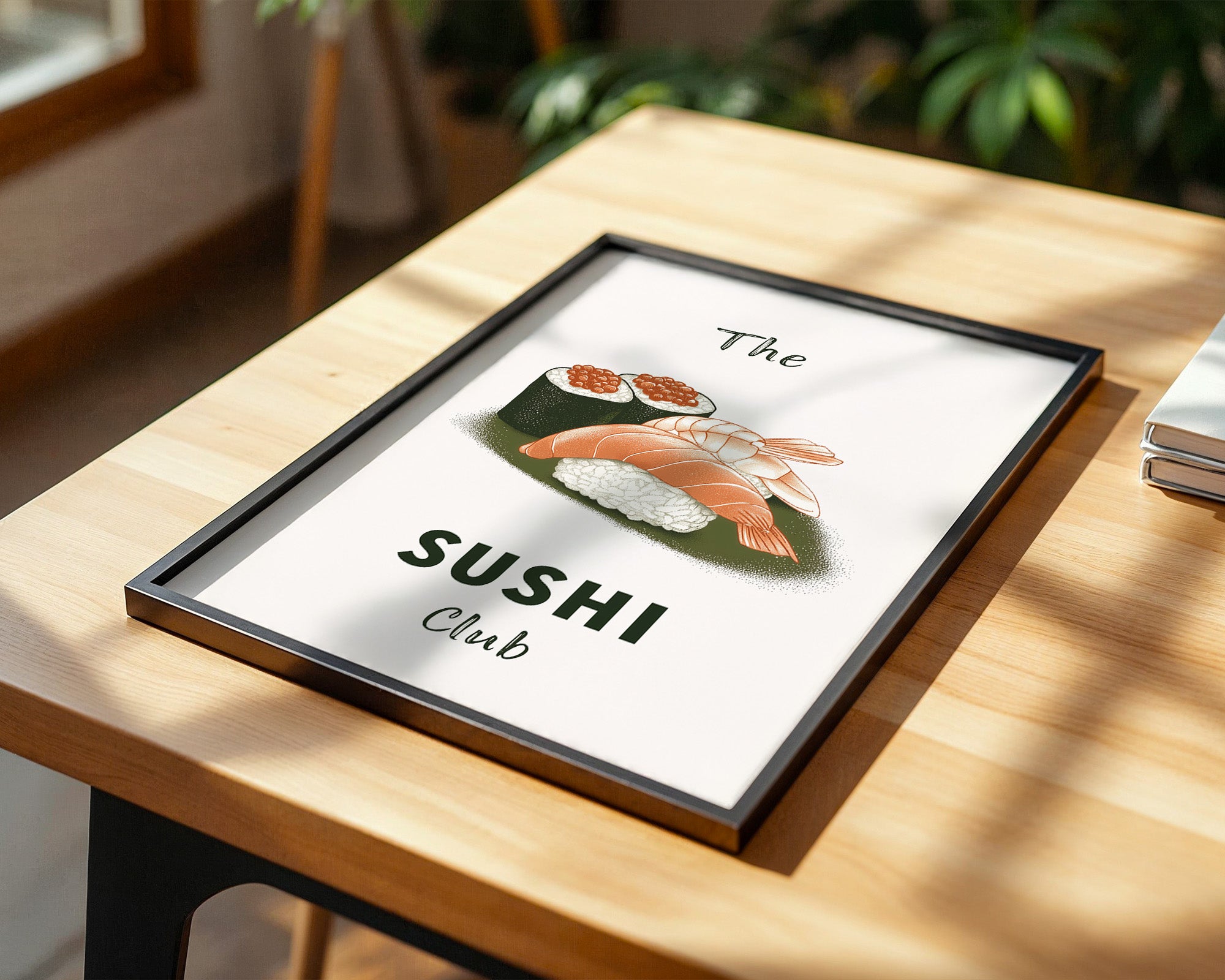 Sushi Komposition Retro Look