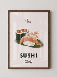 Sushi Komposition Retro Look