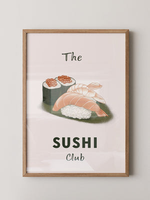 Sushi Komposition Retro Look