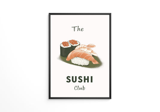Sushi Komposition Retro Look