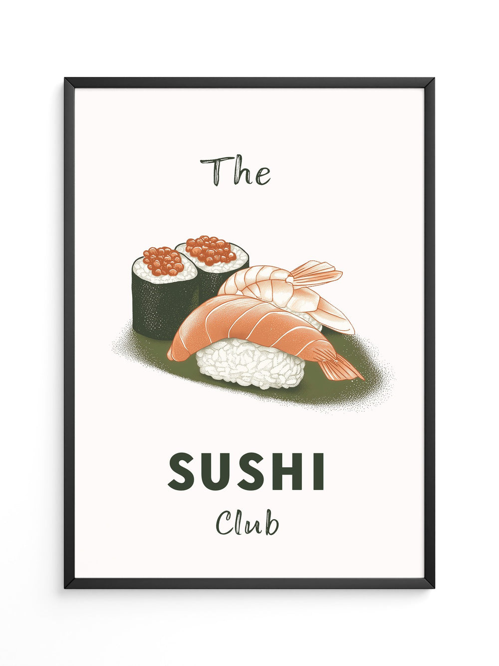 Sushi Komposition Retro Look
