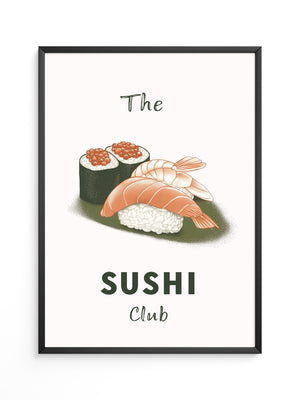 Sushi Komposition Retro Look