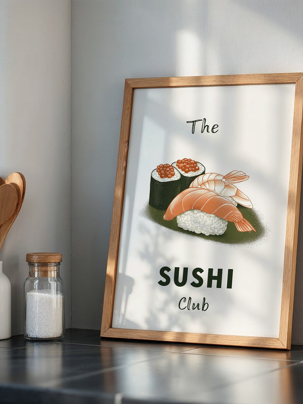 Sushi Komposition Retro Look