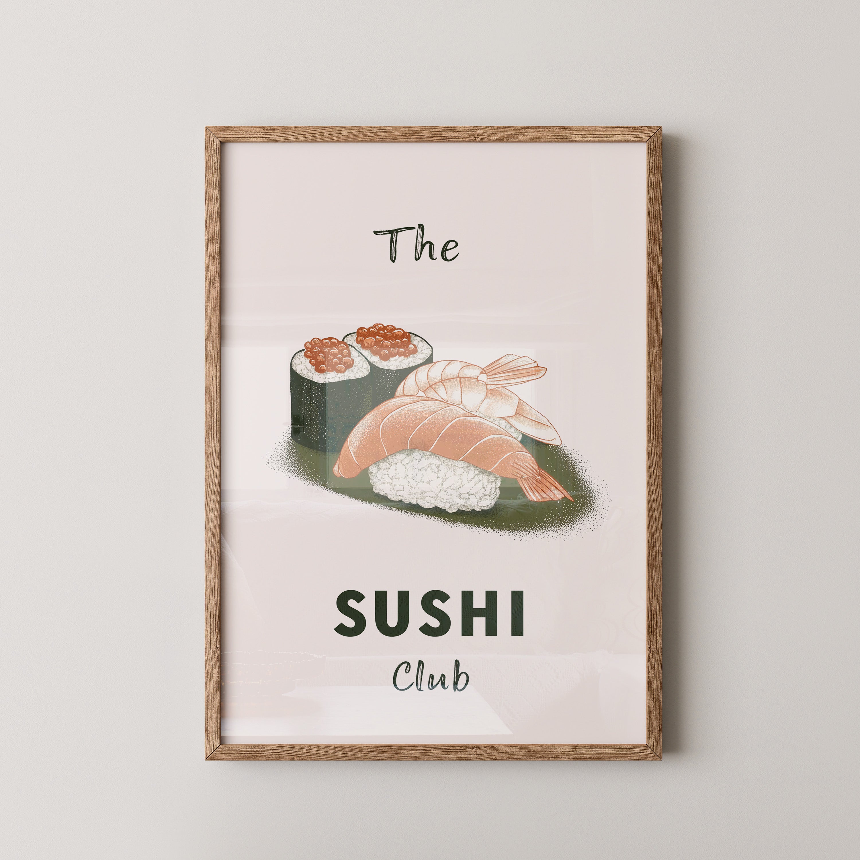 Sushi Komposition Retro Look