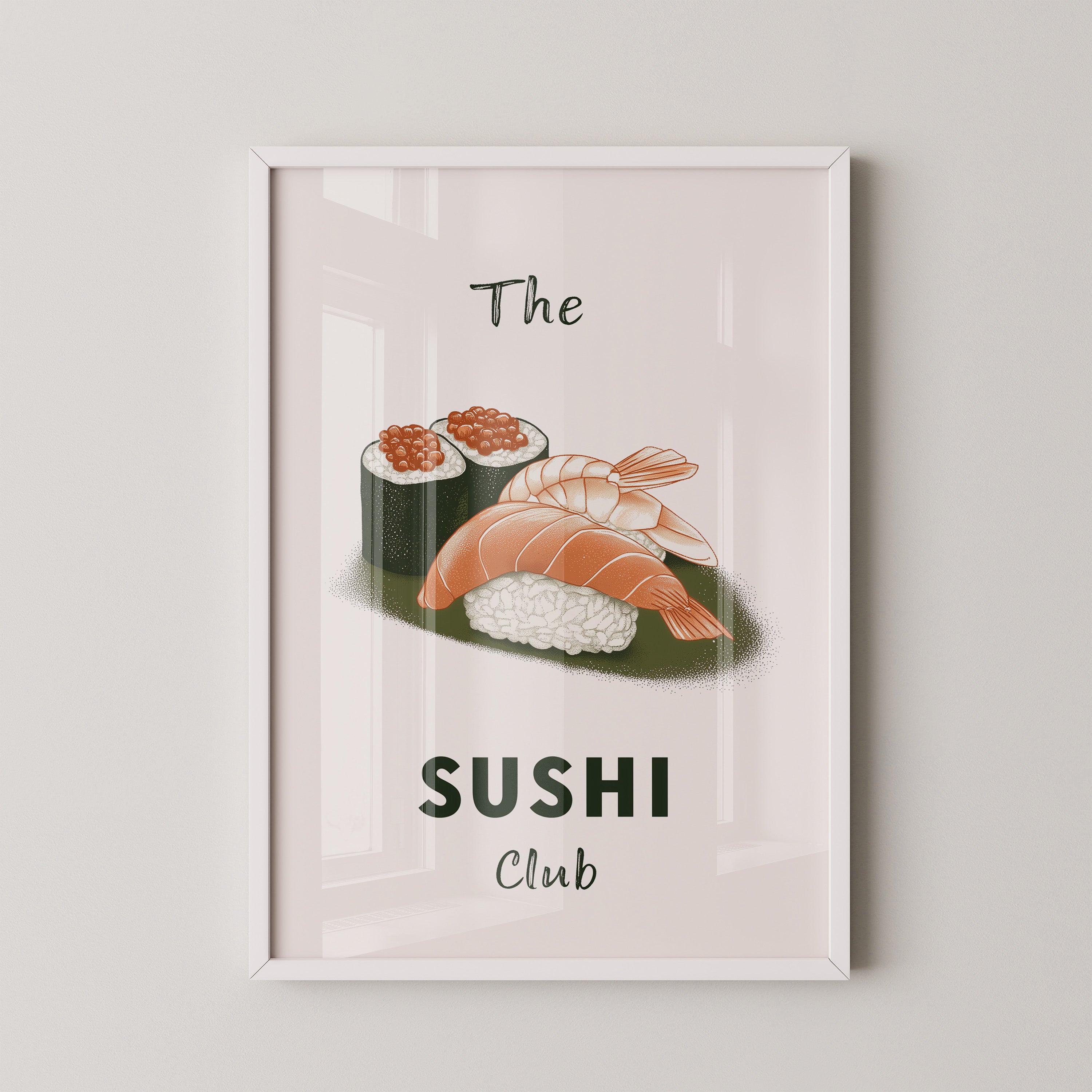 Sushi Komposition Retro Look