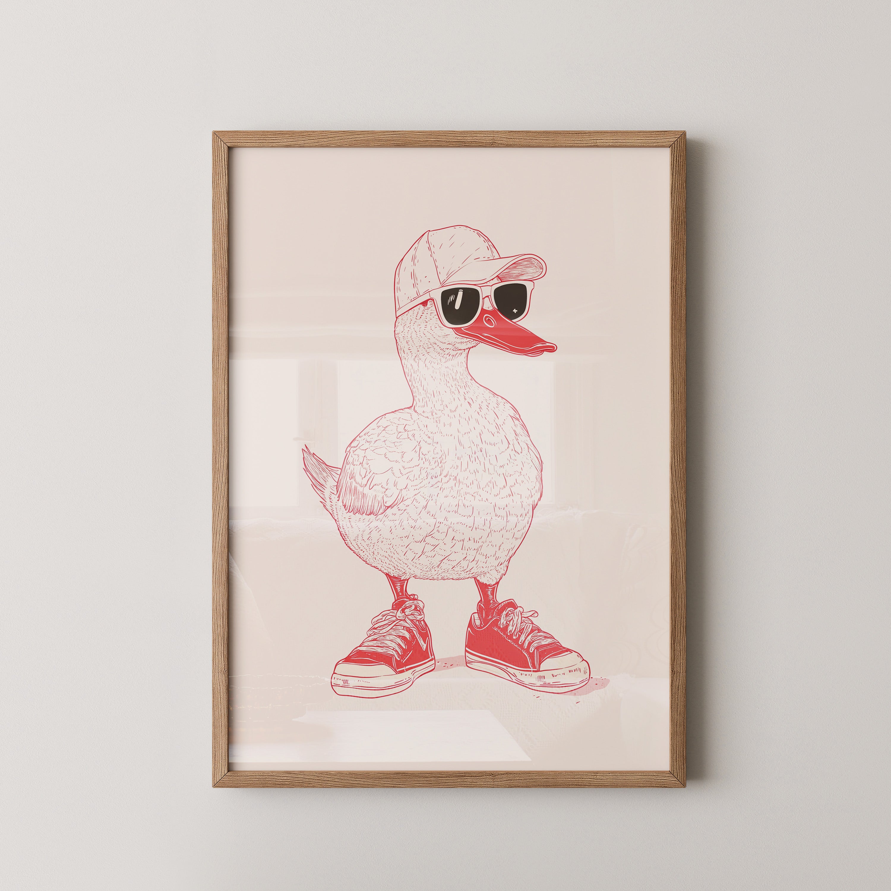 Ente Hipster Comic-Look