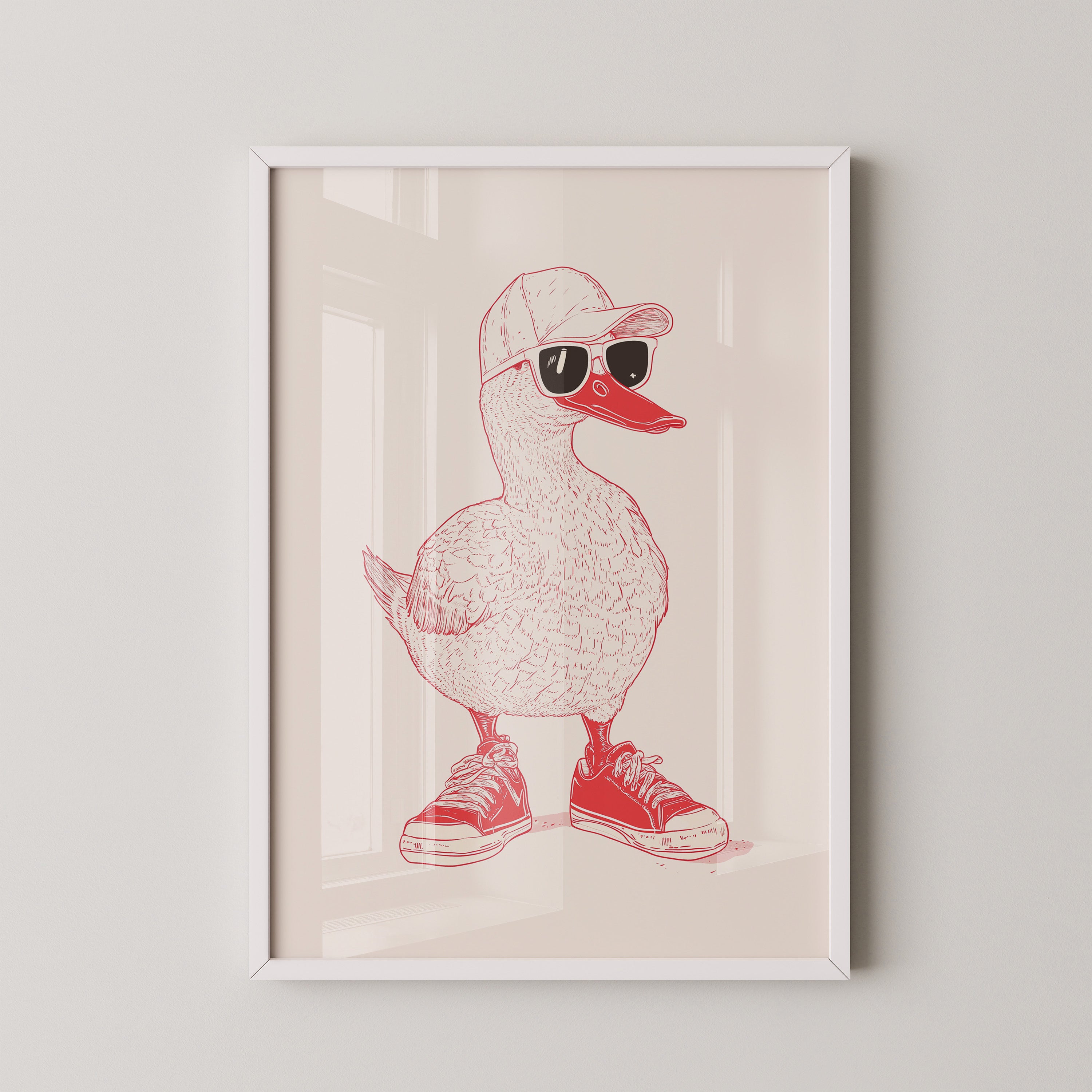 Ente Hipster Comic-Look