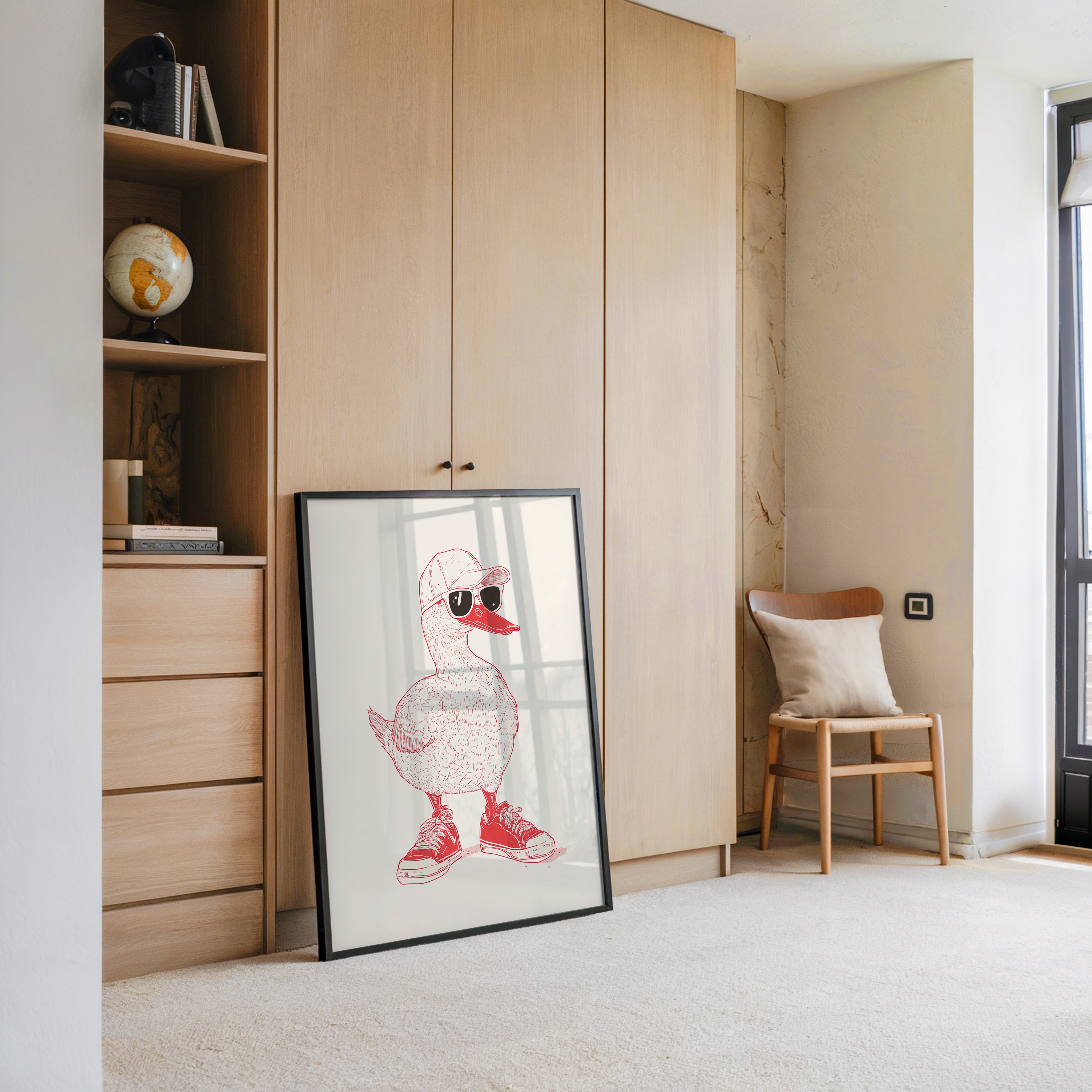 Ente Hipster Comic-Look