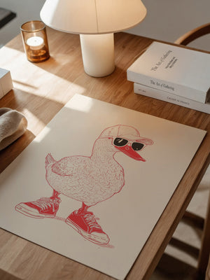 Ente Hipster Comic-Look