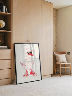 Ente Hipster Comic-Look