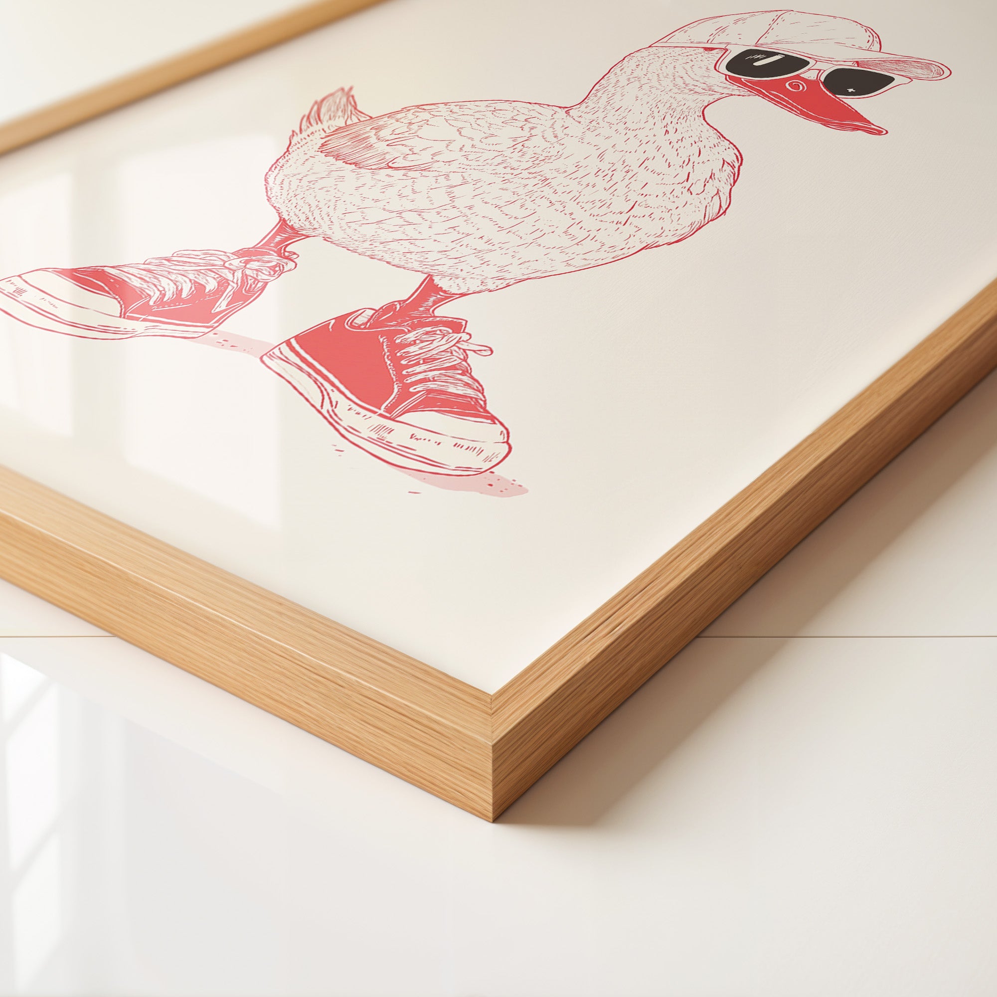 Ente Hipster Comic-Look