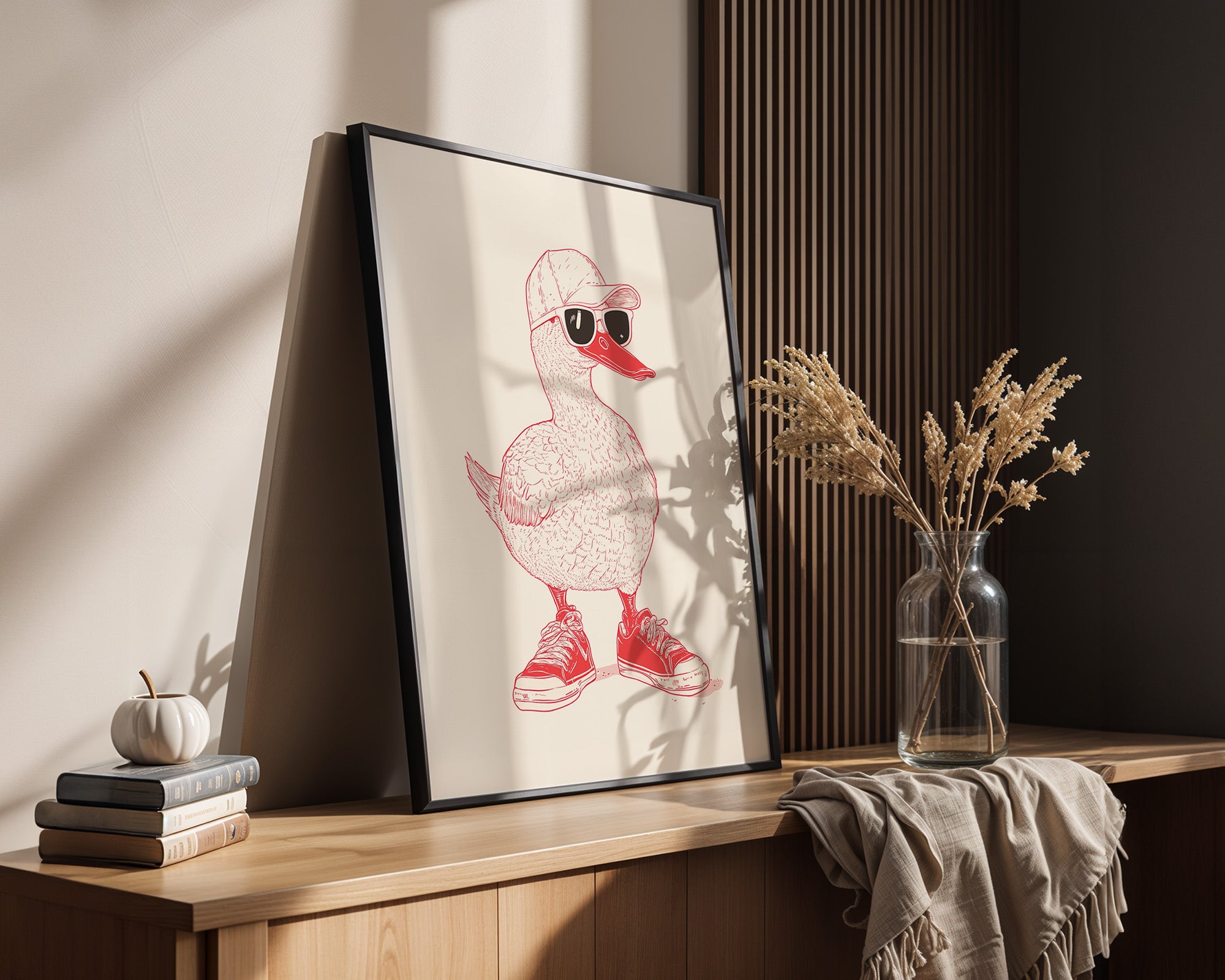 Ente Hipster Comic-Look