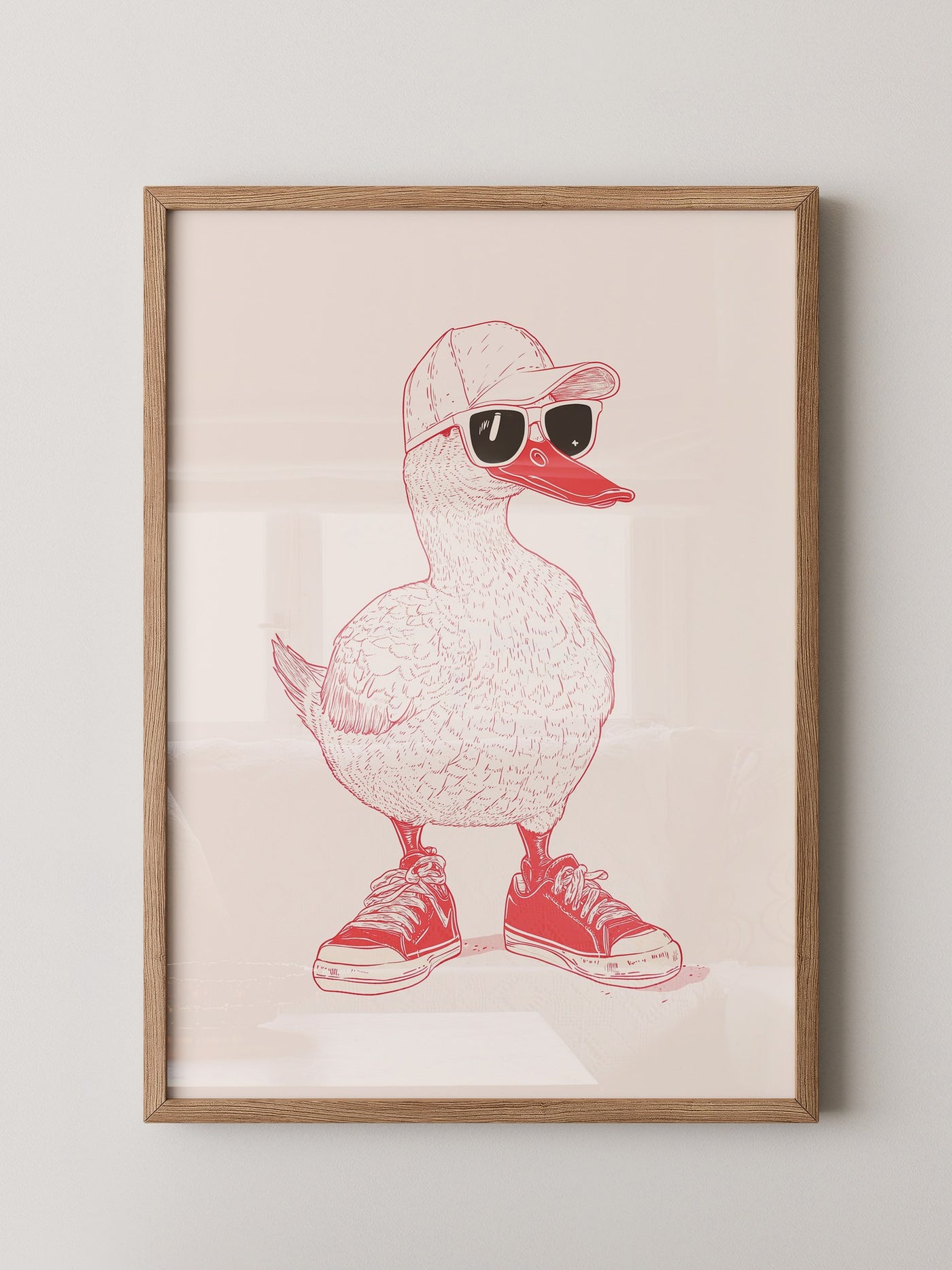 Ente Hipster Comic-Look