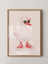 Ente Hipster Comic-Look
