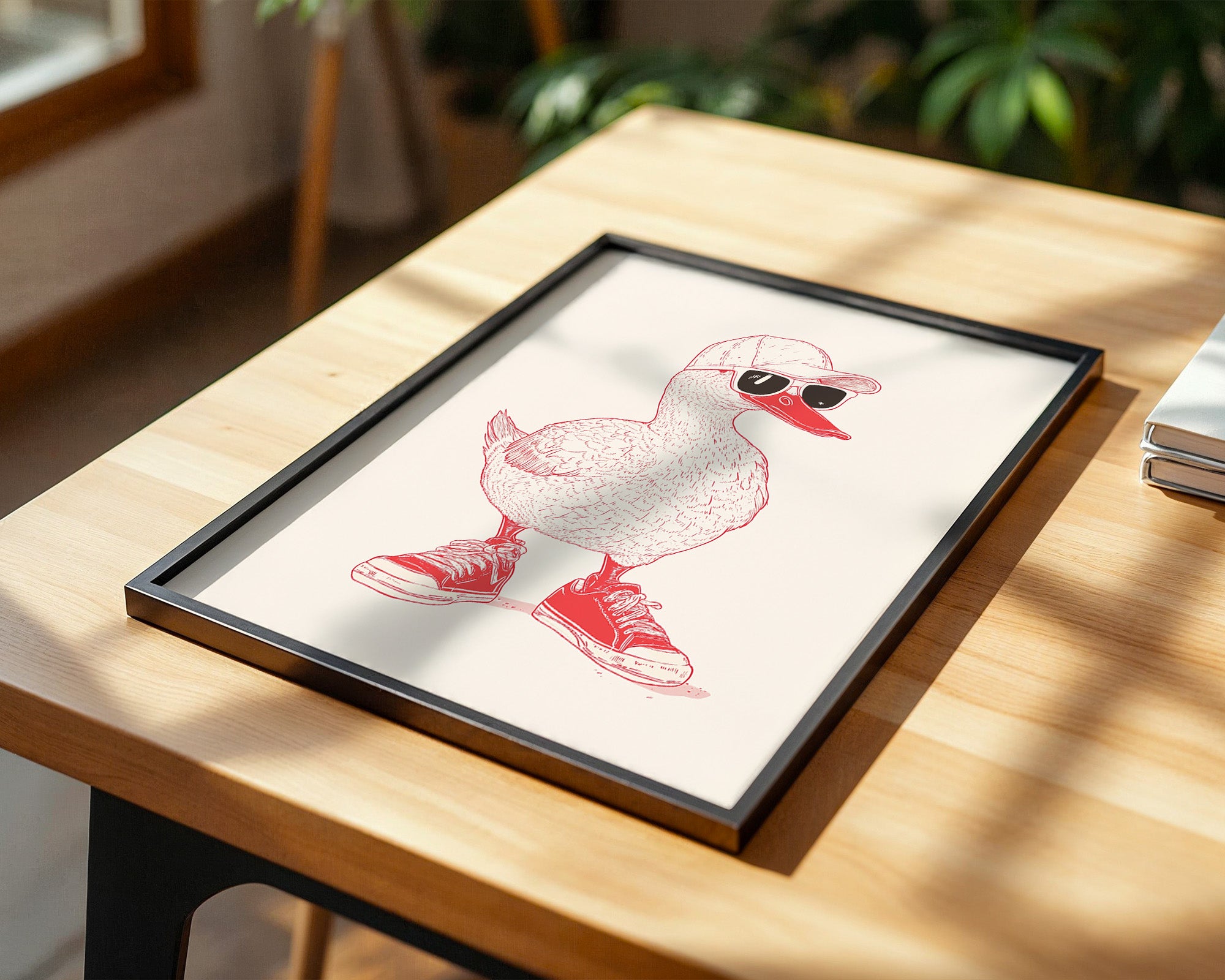 Ente Hipster Comic-Look