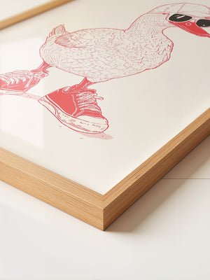 Ente Hipster Comic-Look