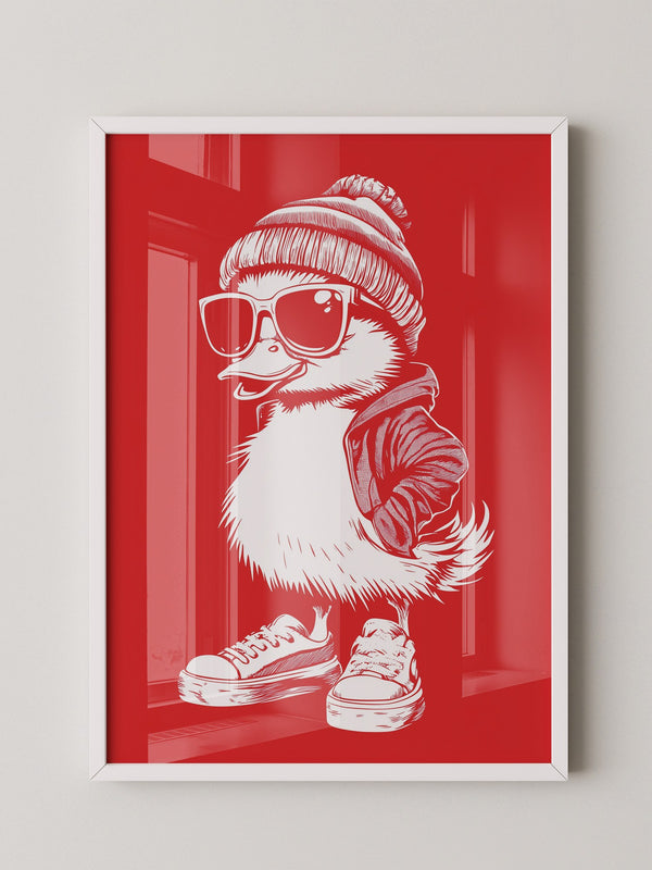 Ente Cool Rot-weiß