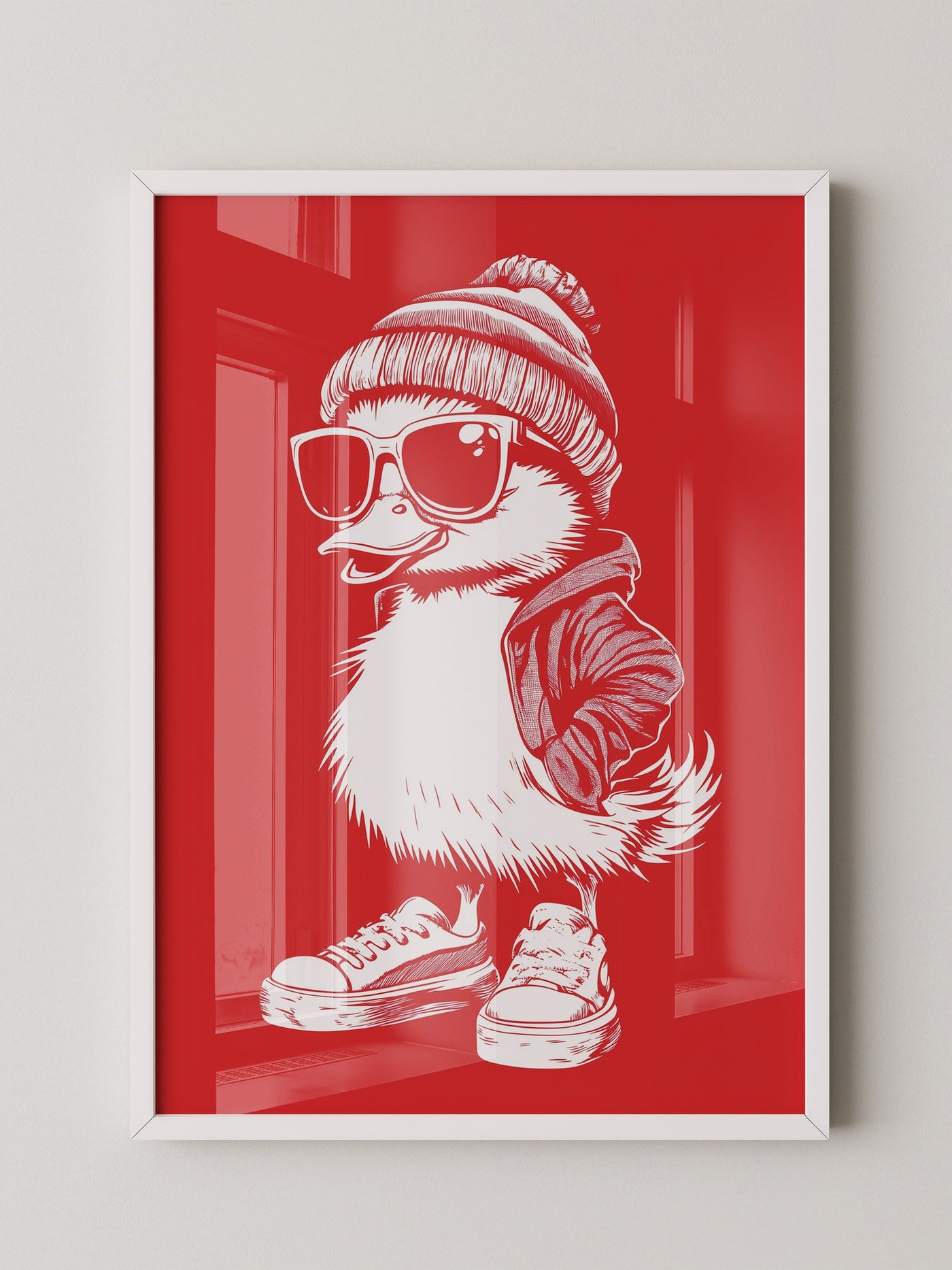 Ente Cool Rot-weiß