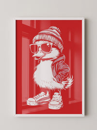 Ente Cool Rot-weiß